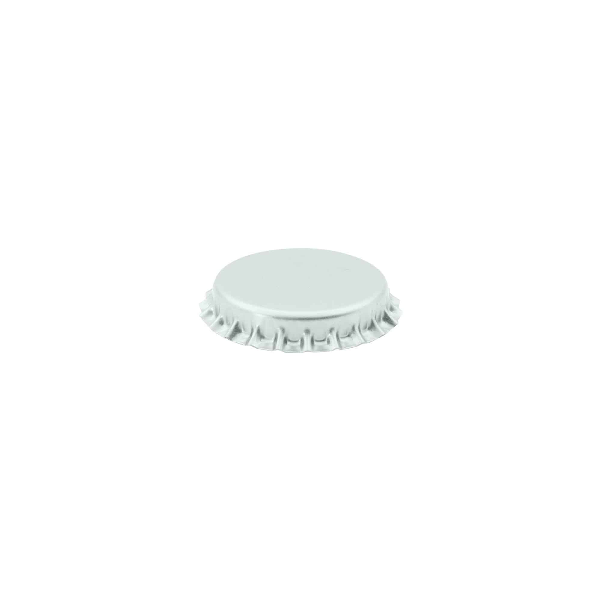Kronkork 29 mm, metall, sølv