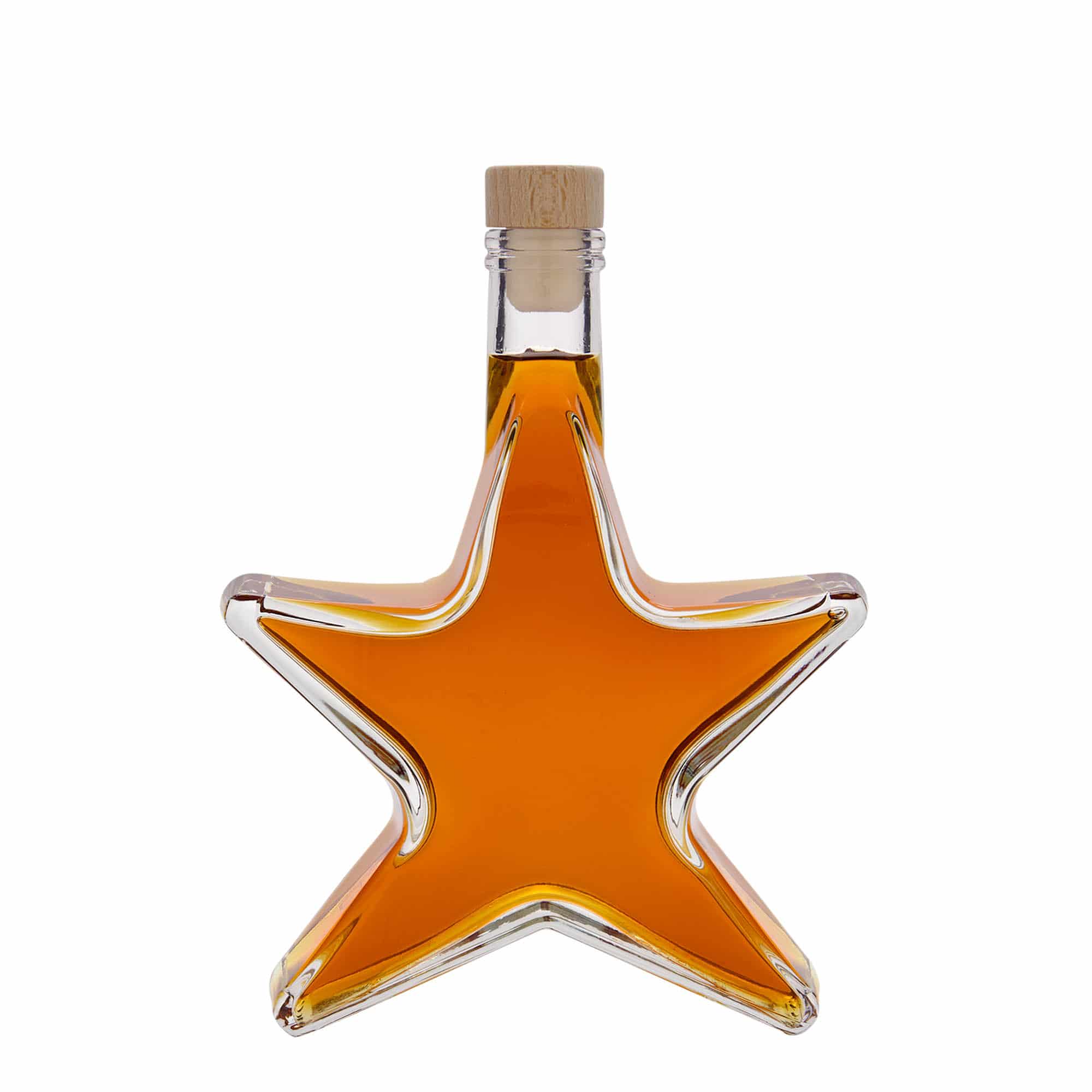 350 ml glassflaske "Stjerne", åpning: Kork