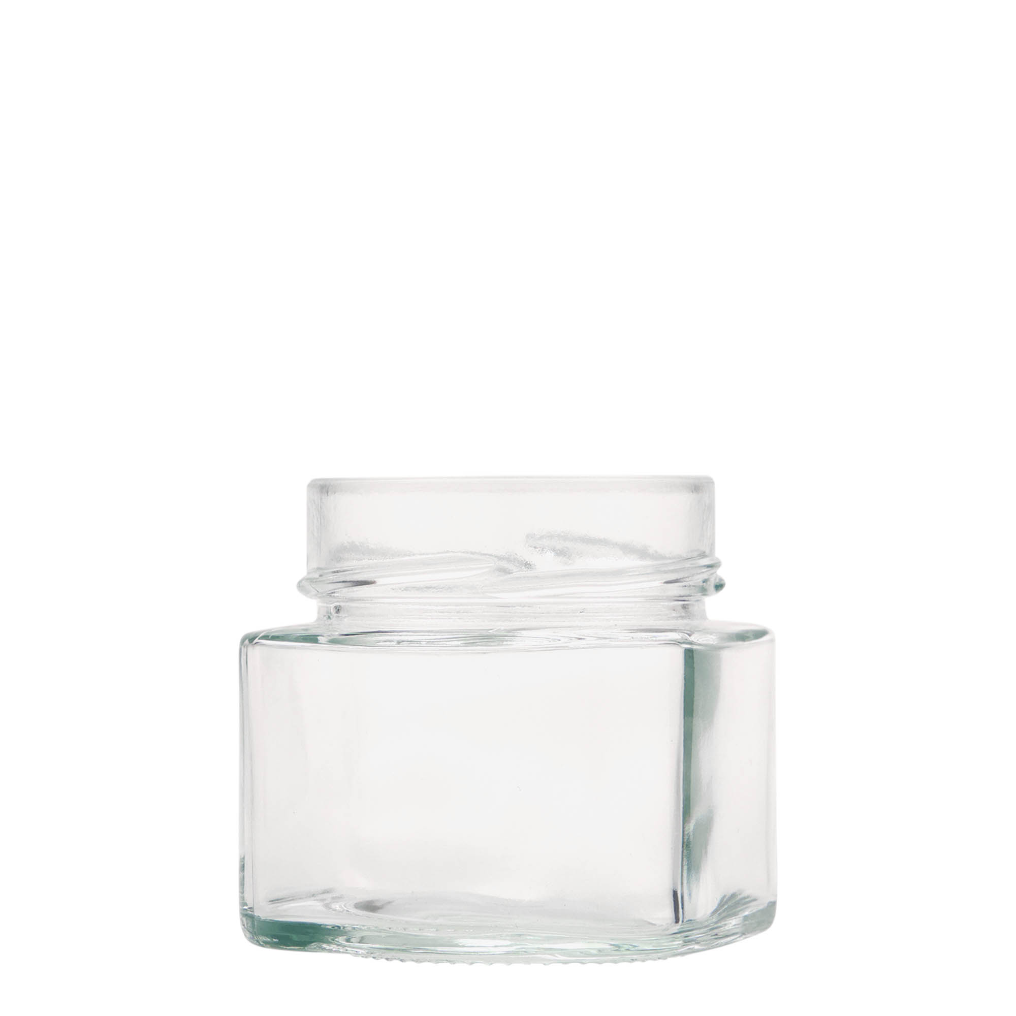 212 ml firkantet glass 'Kimba', åpning: ekstra dyp twist-off (EDTO 70)