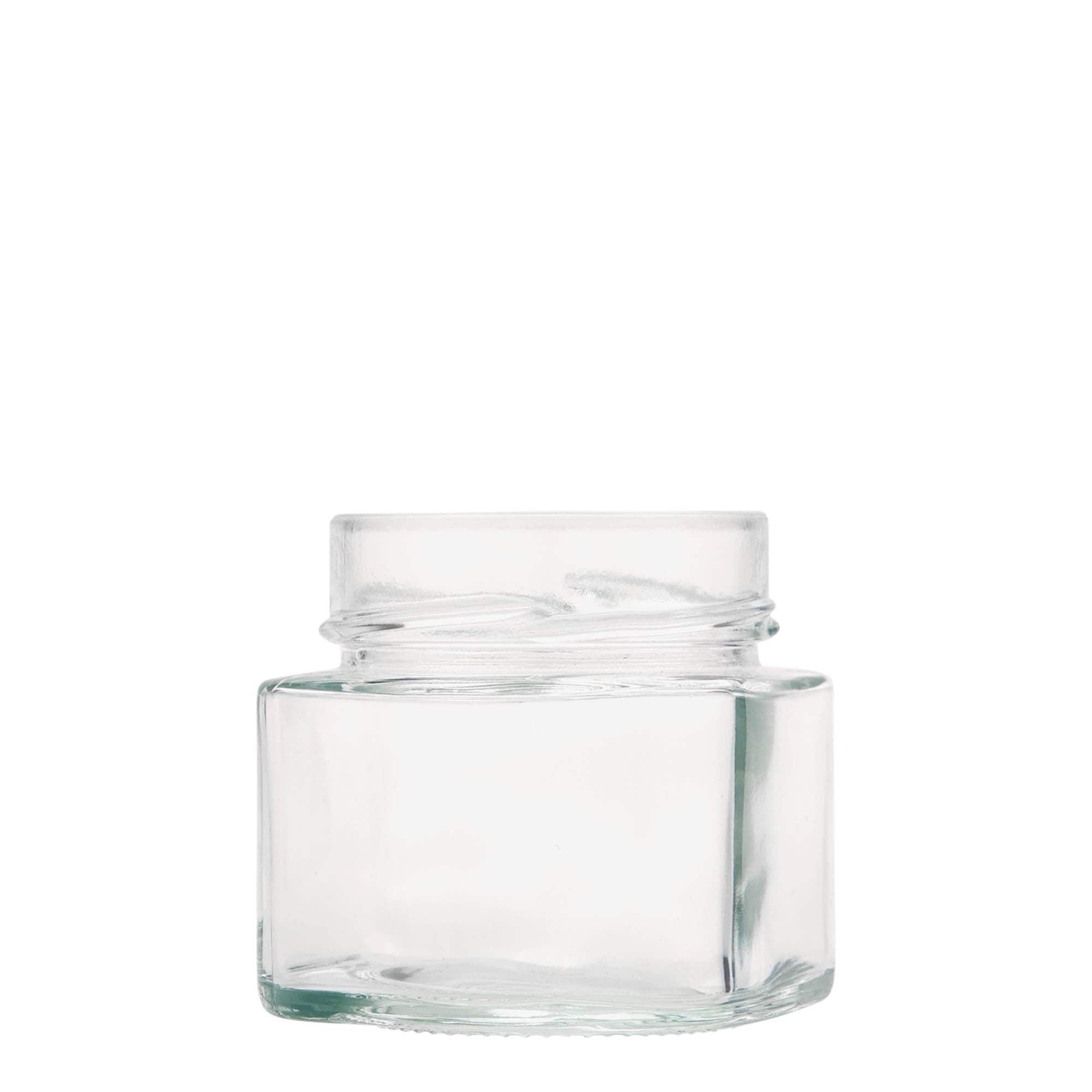 212 ml firkantet glass 'Kimba', åpning: ekstra dyp twist-off (EDTO 70)