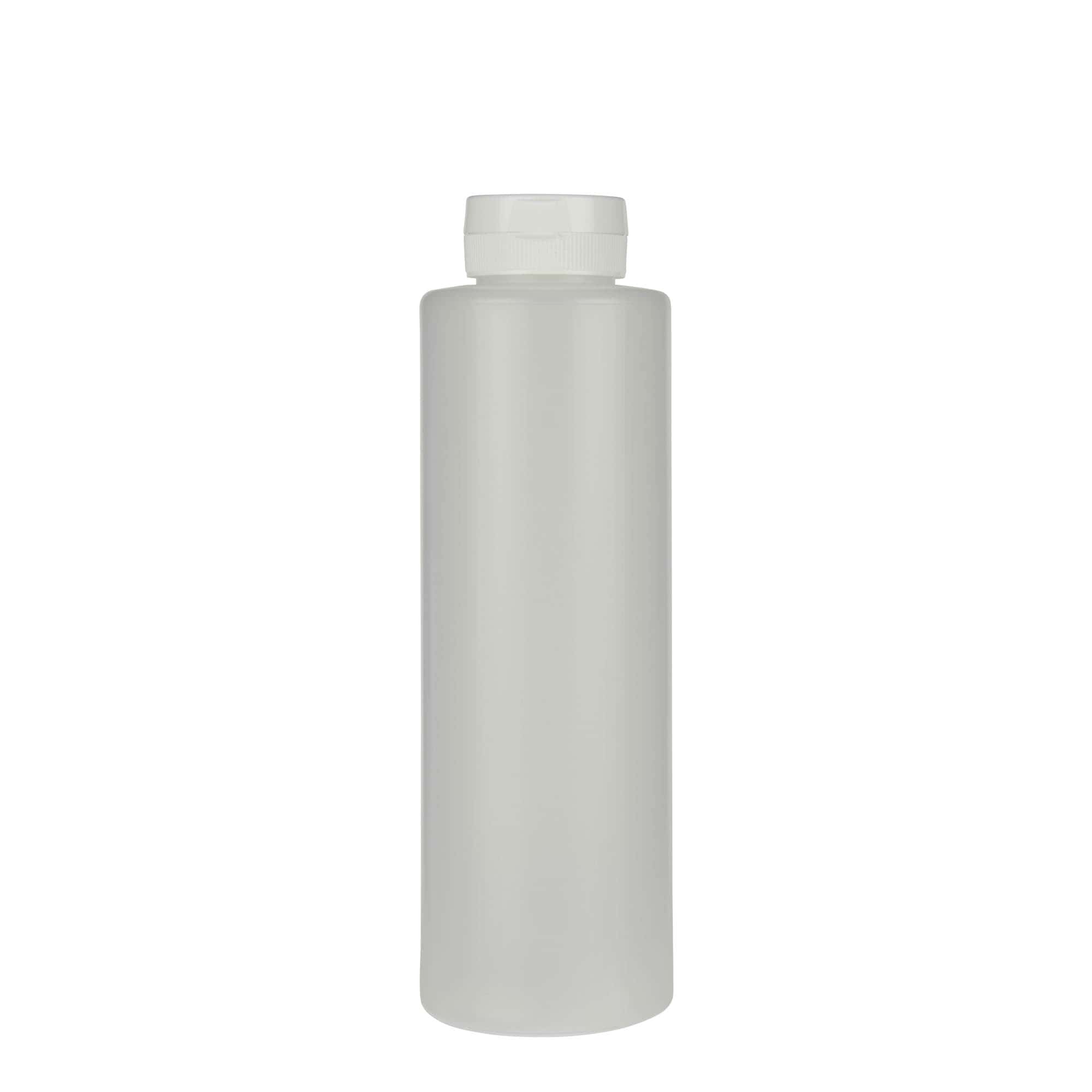 500 ml sausflaske, LDPE-plast, natur, åpning: 38/400