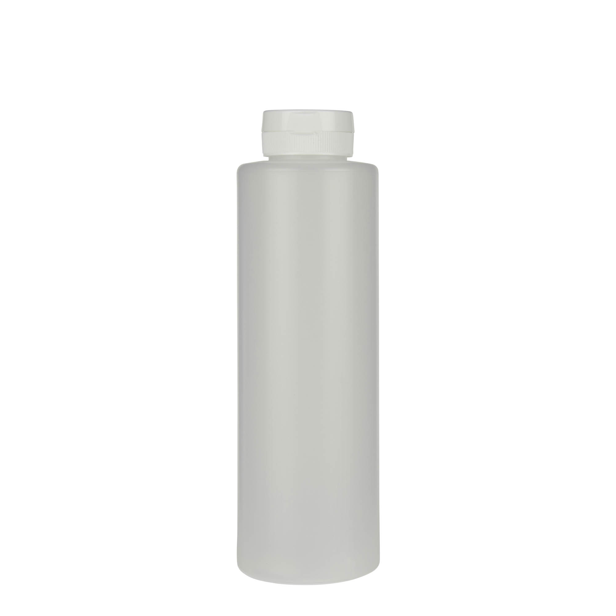 500 ml sausflaske, LDPE-plast, natur, åpning: 38/400 500 ml sausflaske, LDPE-plast, natur, åpning: 38/400