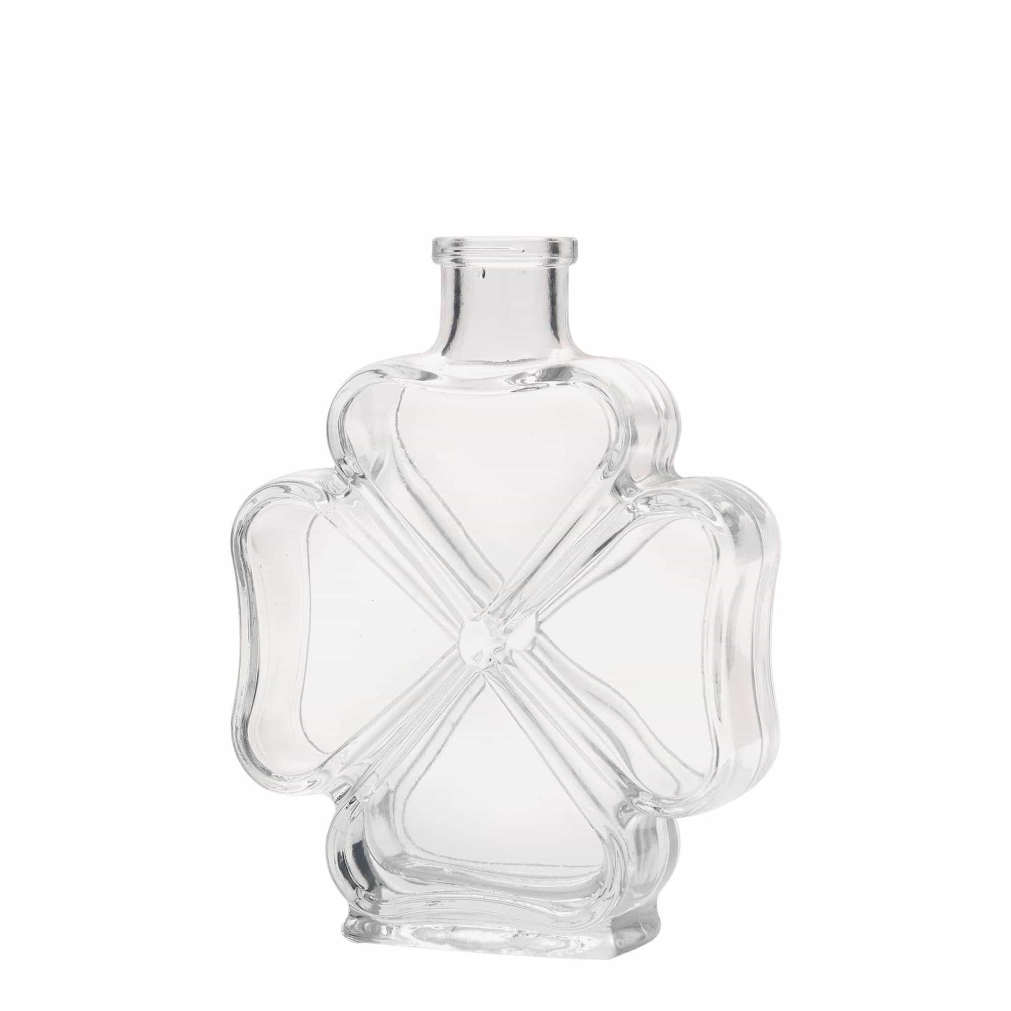 200 ml glassflaske "Kløverblad", åpning: Kork
