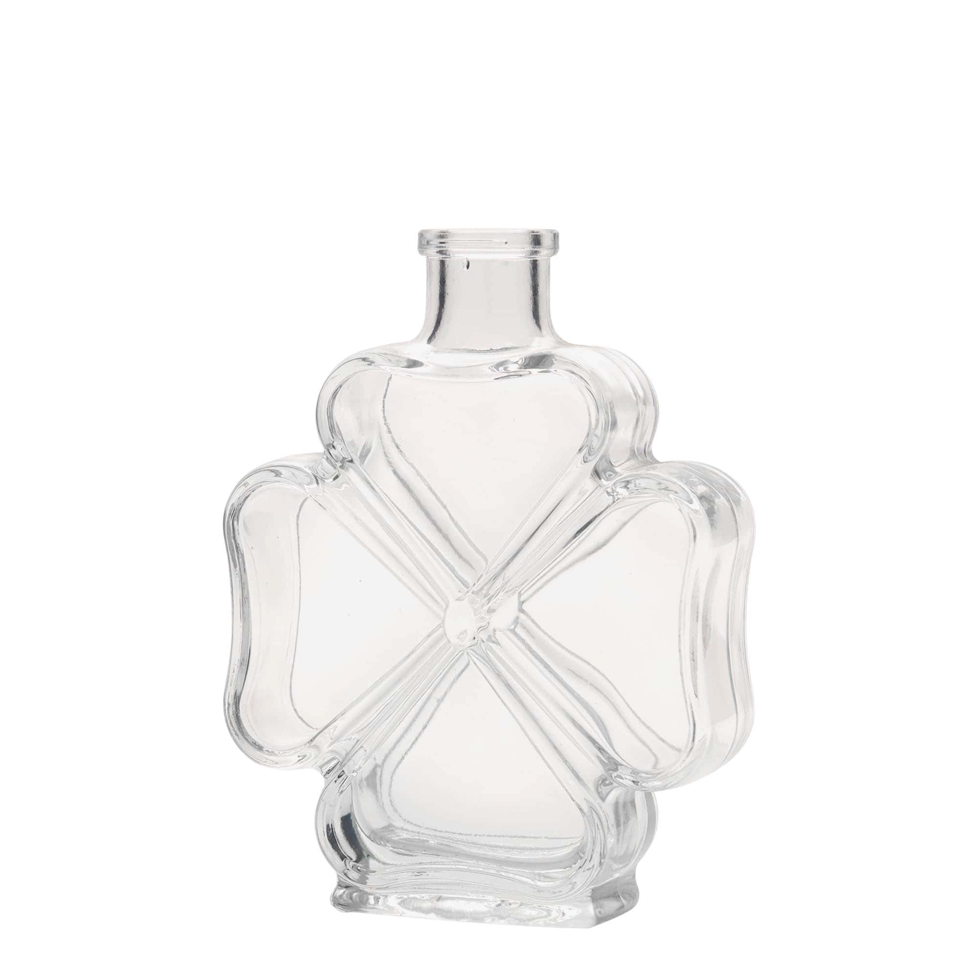 200 ml glassflaske 'Kløverblad', åpning: kork