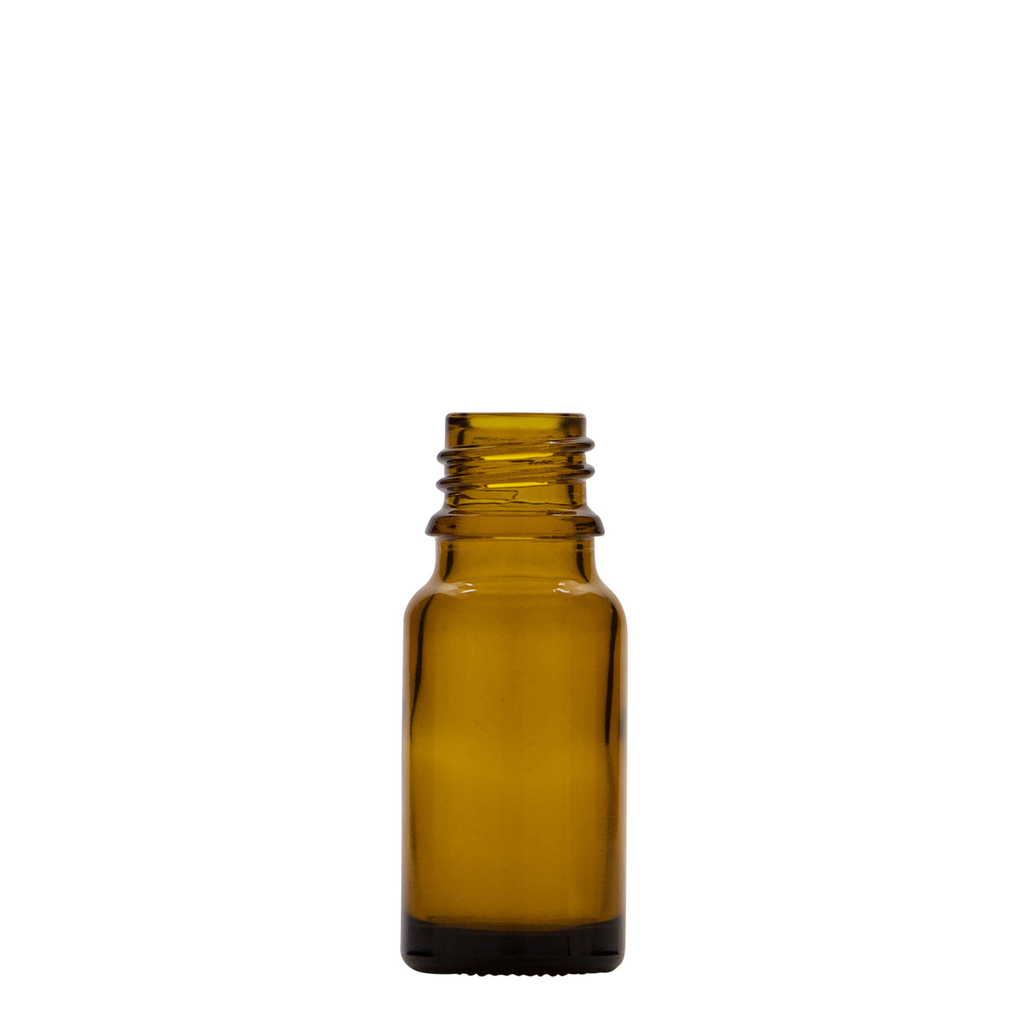 10 ml medisinsk flaske med lotionpumpe, glass, brun, åpning: DIN 18