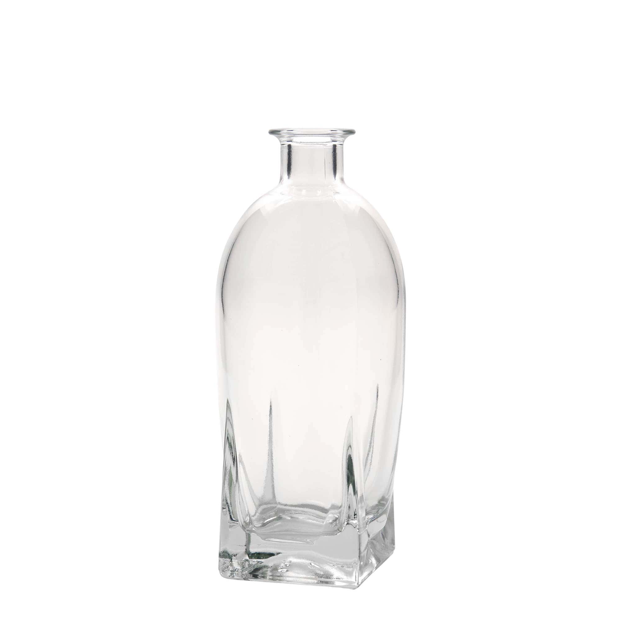 500 ml glassflaske 'Zino', firkantet, åpning: kork
