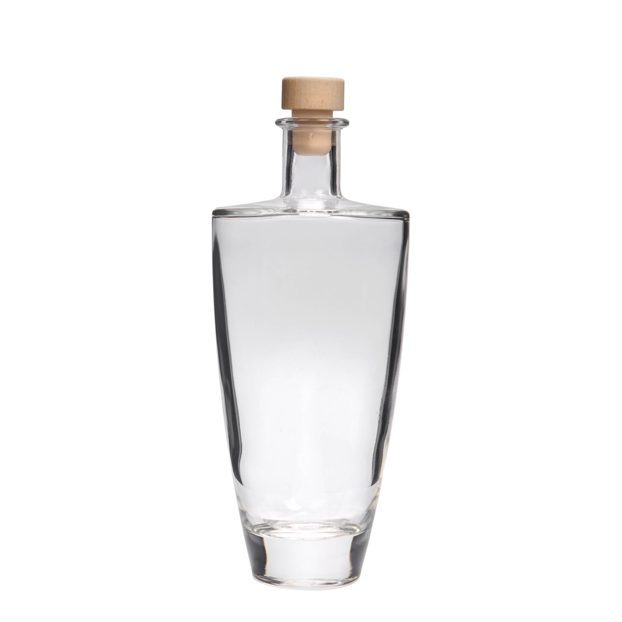 500 ml glassflaske 'Vanessa', oval, åpning: kork