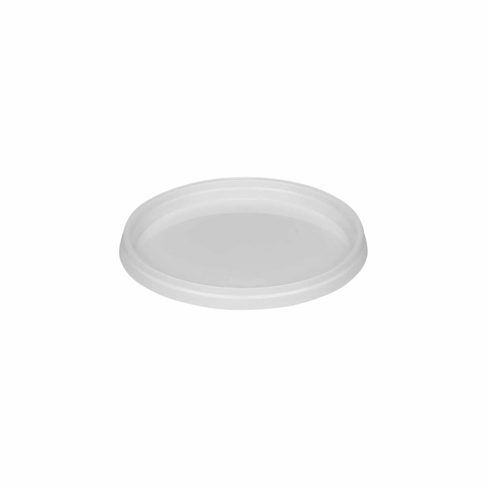 Lokk for 0,6 l bøtte, PP-plast, hvit