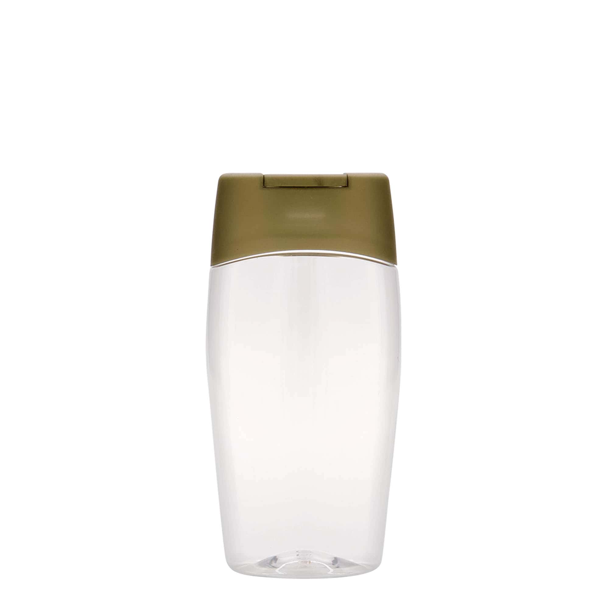 200 ml PET-flaske 'Squeeze', oval, plast