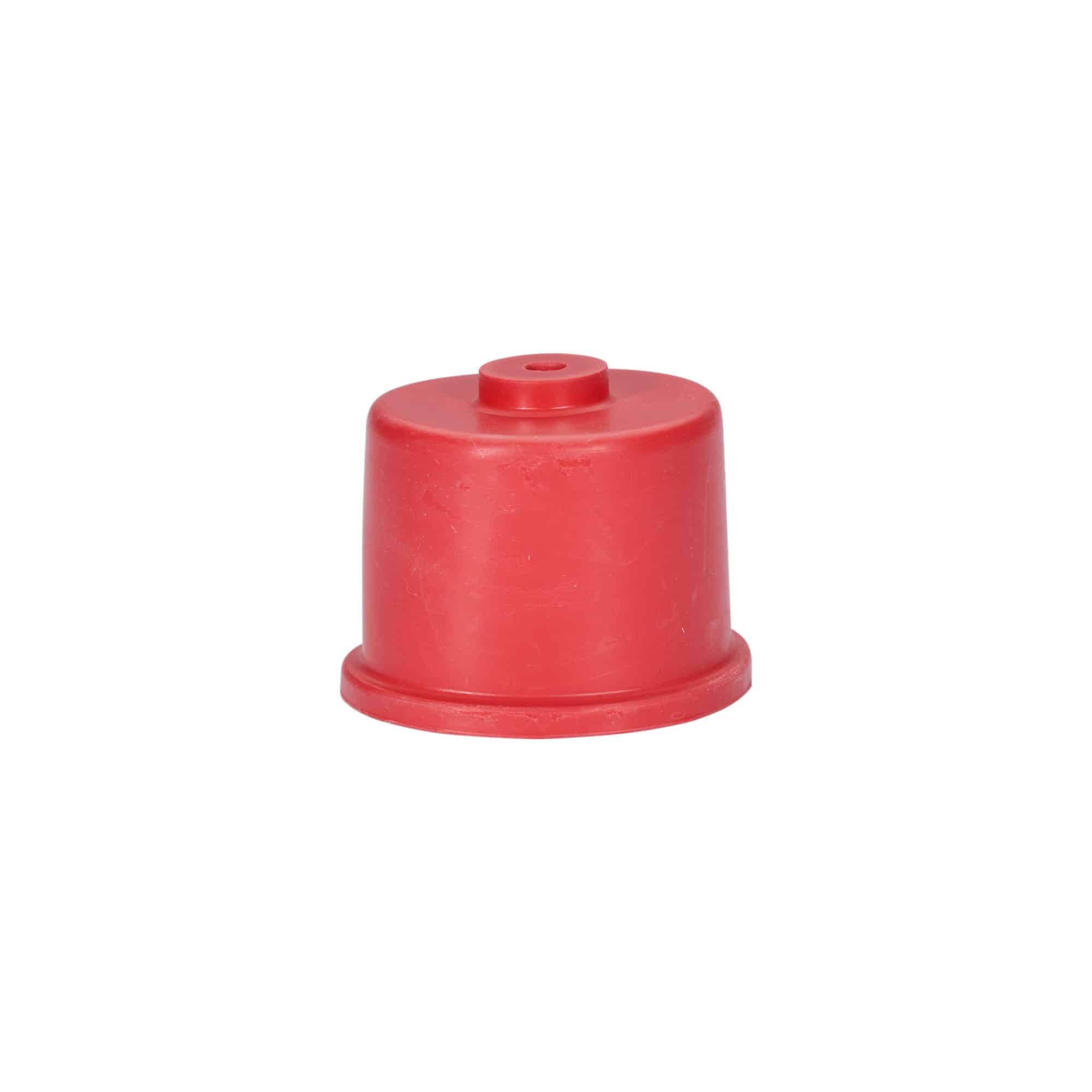 Gjæringshette type 5, gummi, rød Gjæringshette type 5, gummi, rød