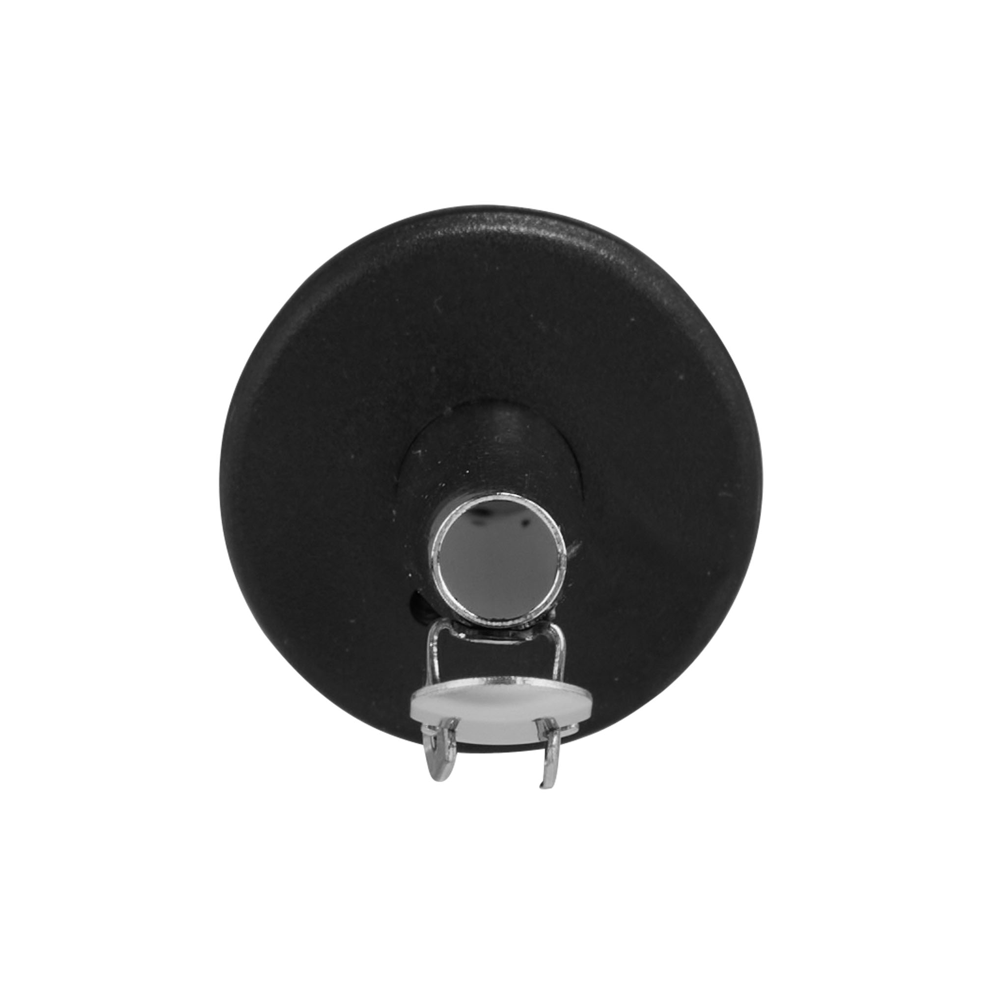 Hellutløp i rustfritt stål med metallklaff, rustfritt stål, sølv