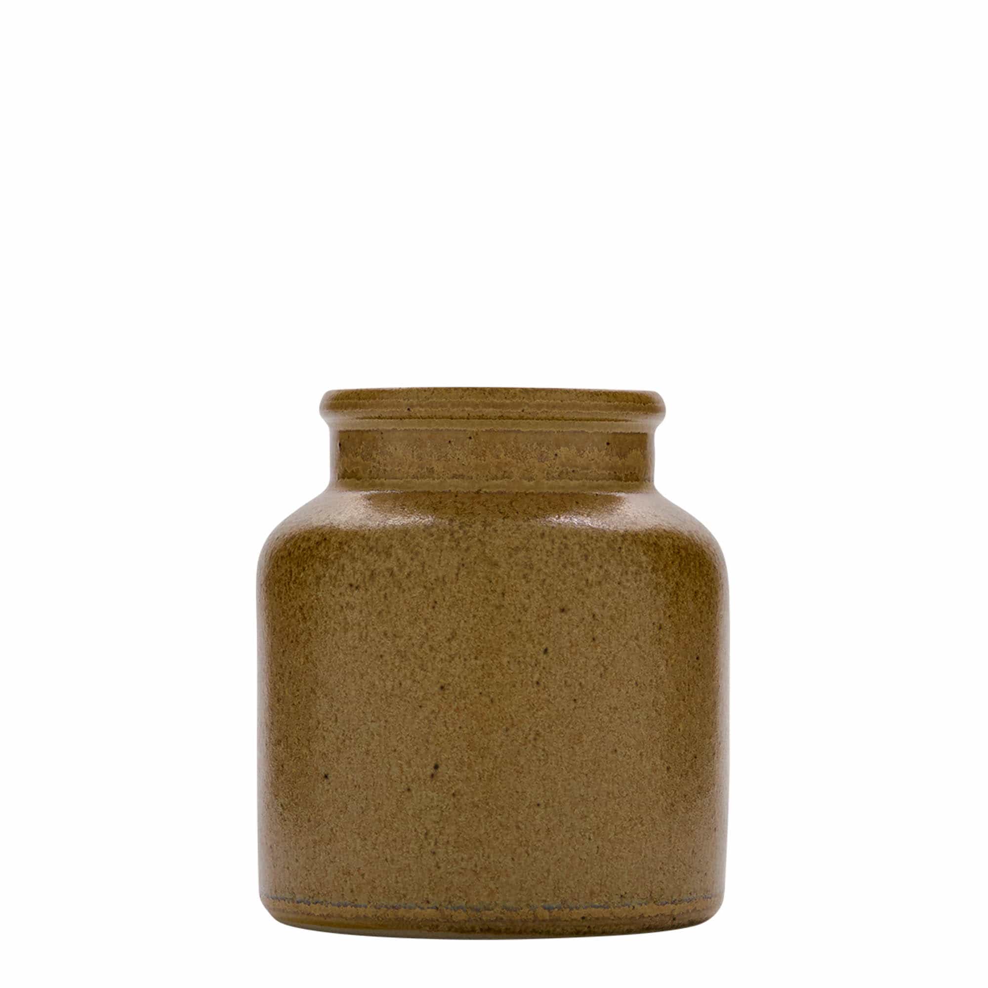 270 ml steintøykrukke, keramikk, brun-krystall, åpning: påleggsdeksel 270 ml steintøykrukke, keramikk, brun-krystall, åpning: påleggsdeksel