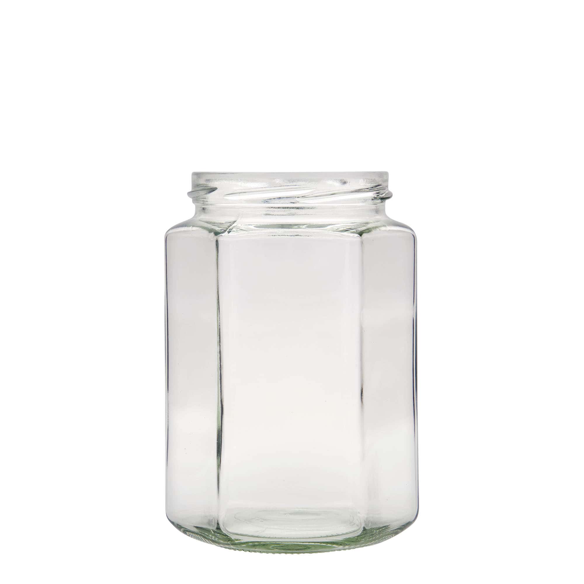 770 ml sekskantglass, åpning: Twist-Off (TO 82) 770 ml sekskantglass, åpning: Twist-Off (TO 82)