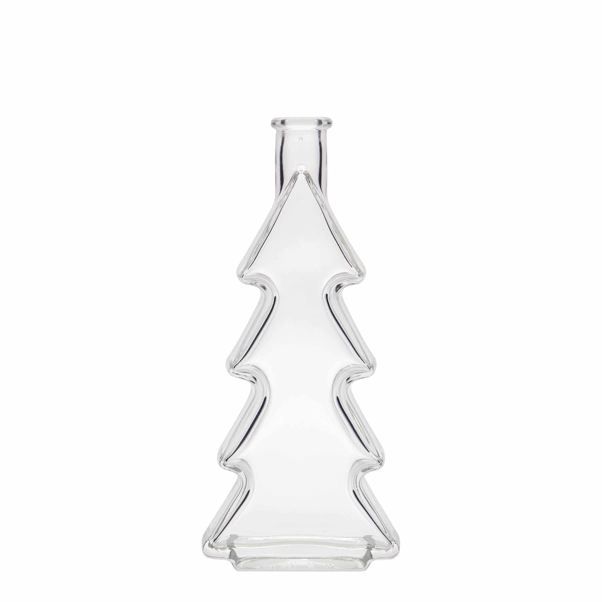 200 ml glassflaske 'Juletre', åpning: kork