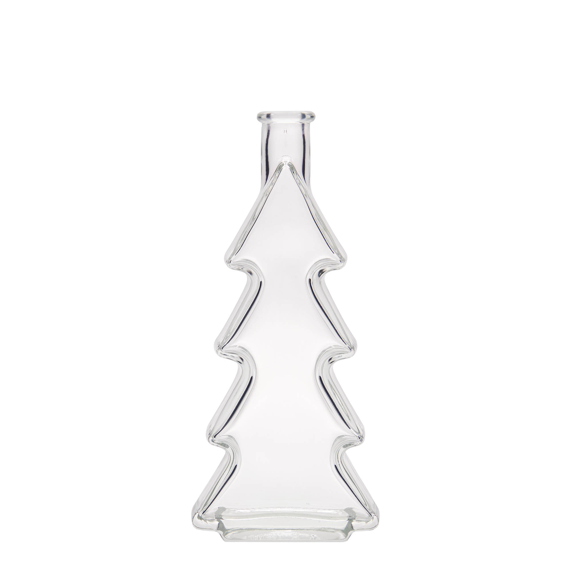 200 ml glassflaske 'Juletre', åpning: kork