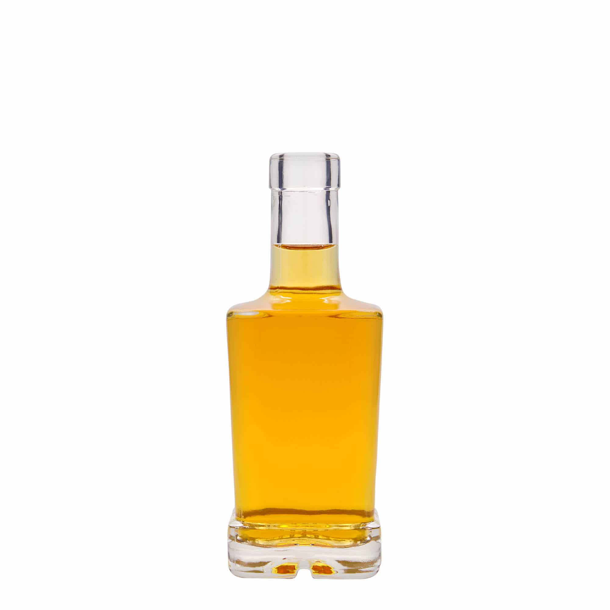 250 ml glassflaske "Rene", kvadratisk, åpning: Kork
