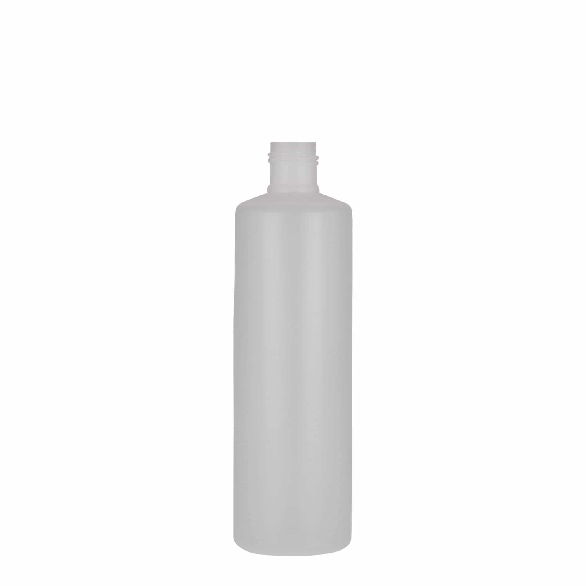 250 ml rundflaske, PE-plast, natur, åpning: Skrulokk 250 ml rundflaske, PE-plast, natur, åpning: Skrulokk