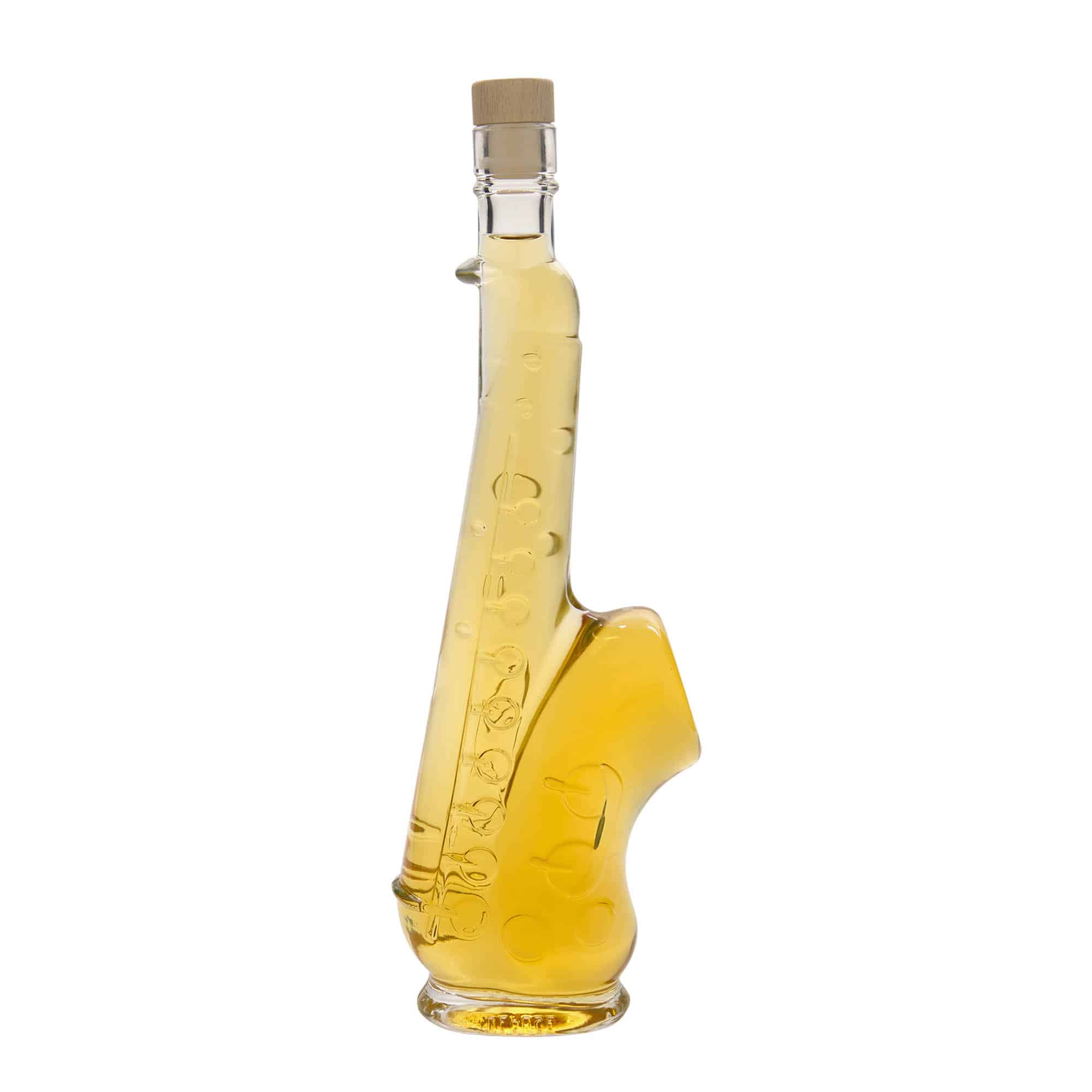 500 ml glassflaske "Saksofon", åpning: Kork
