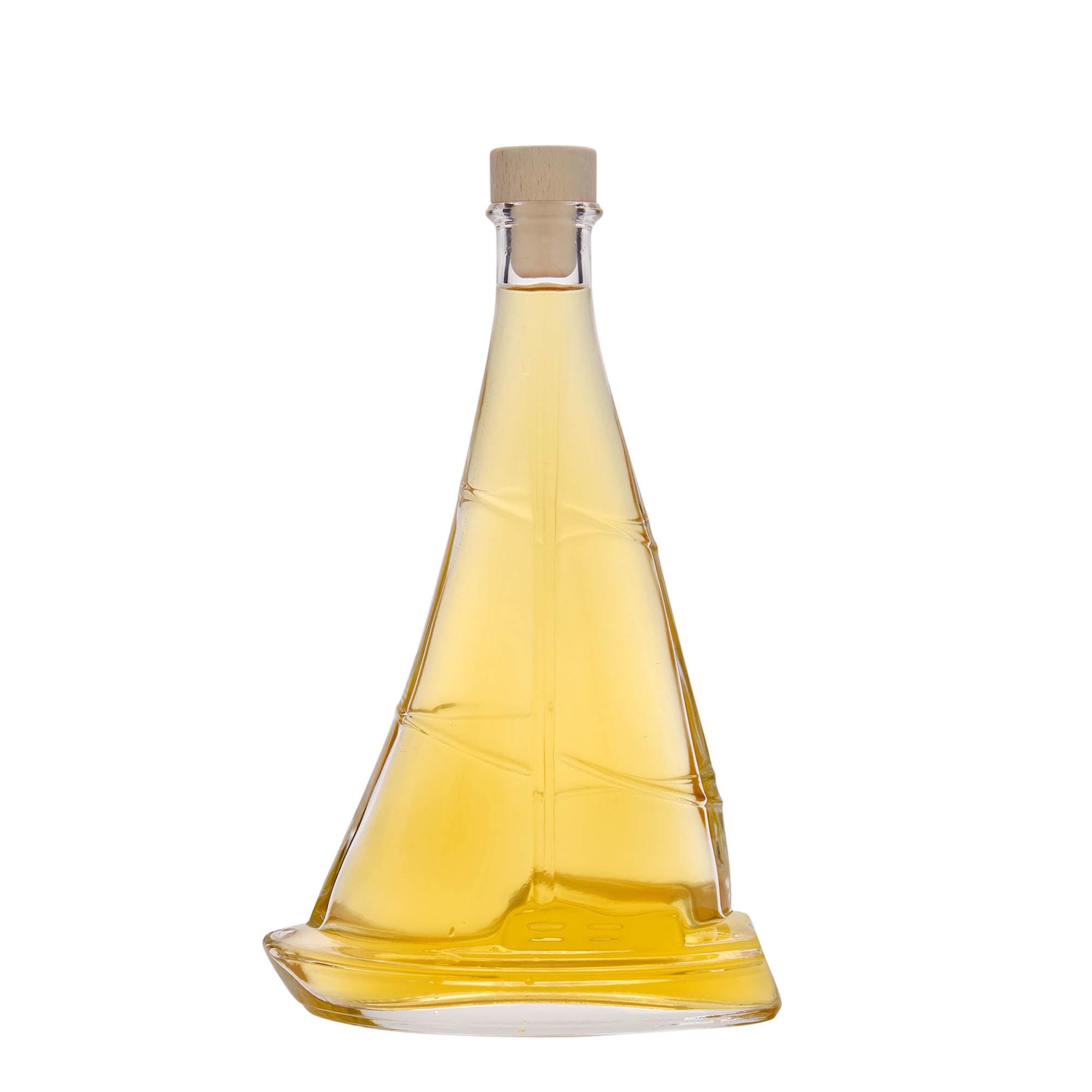 350 ml glassflaske 'Seilbåt', åpning: kork