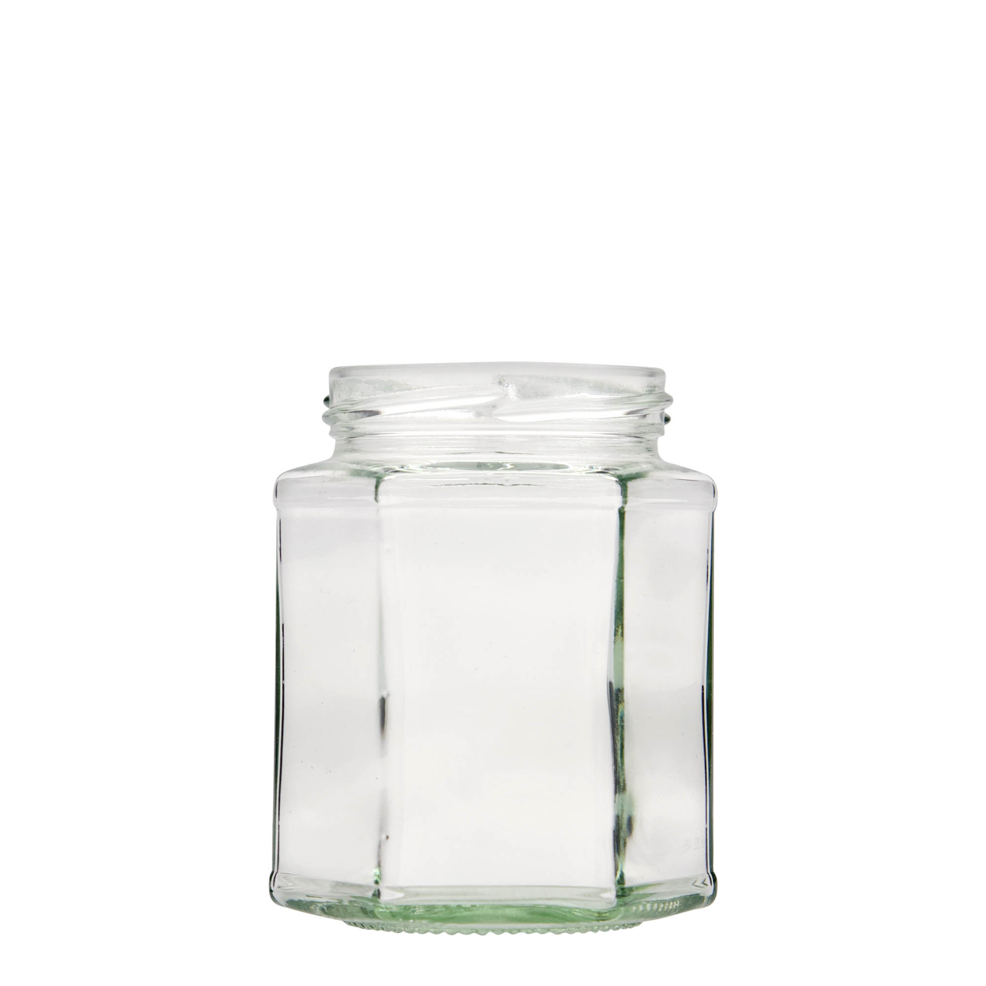324 ml sekskantglass, åpning: Twist-Off (TO 66) 324 ml sekskantglass, åpning: Twist-Off (TO 66)