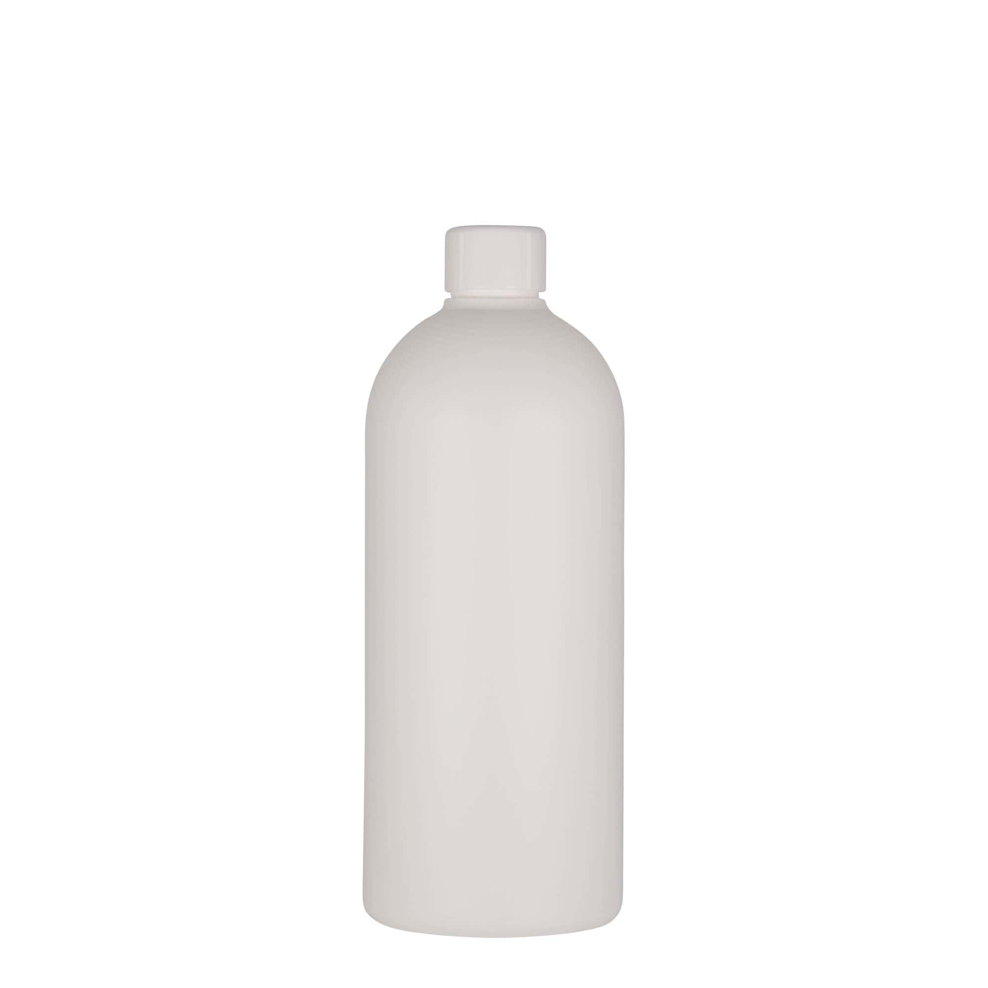 500 ml plastflaske "Tuffy", HDPE, hvit, åpning: GPI 24/410