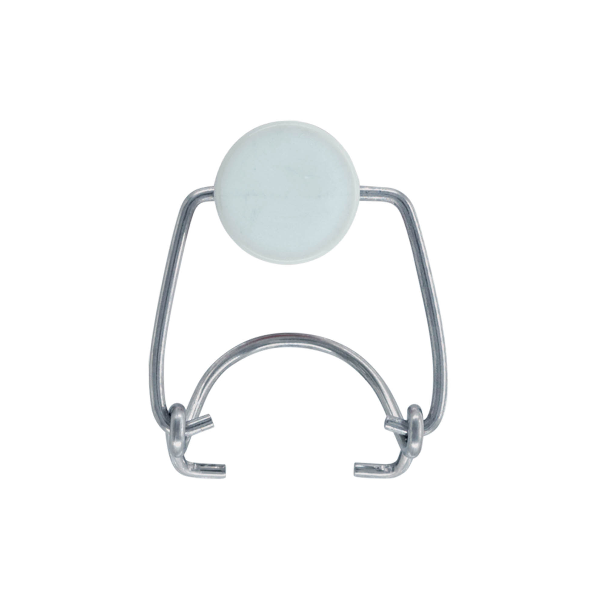 Standard spenne #, plast, rød-hvit Standard spenne #, plast, rød-hvit