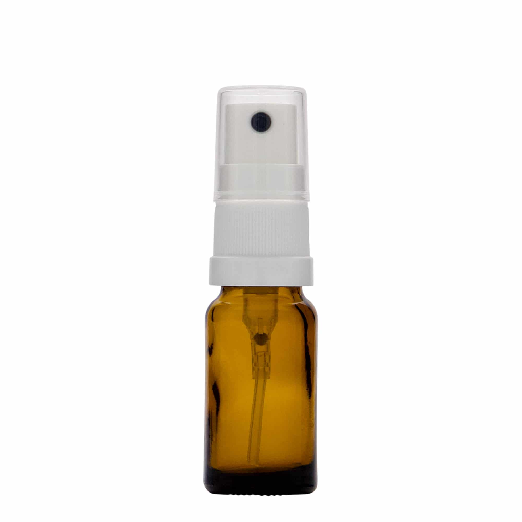 10 ml sprayflaske medisin, glass, brun, åpning: DIN 18