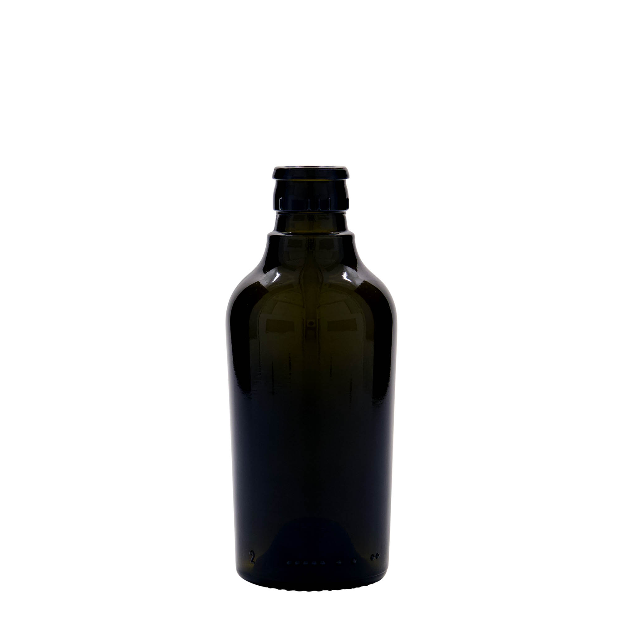 250 ml eddik-/oljeflaske 'Oleum', glass, antikkgrønn, åpning: DOP