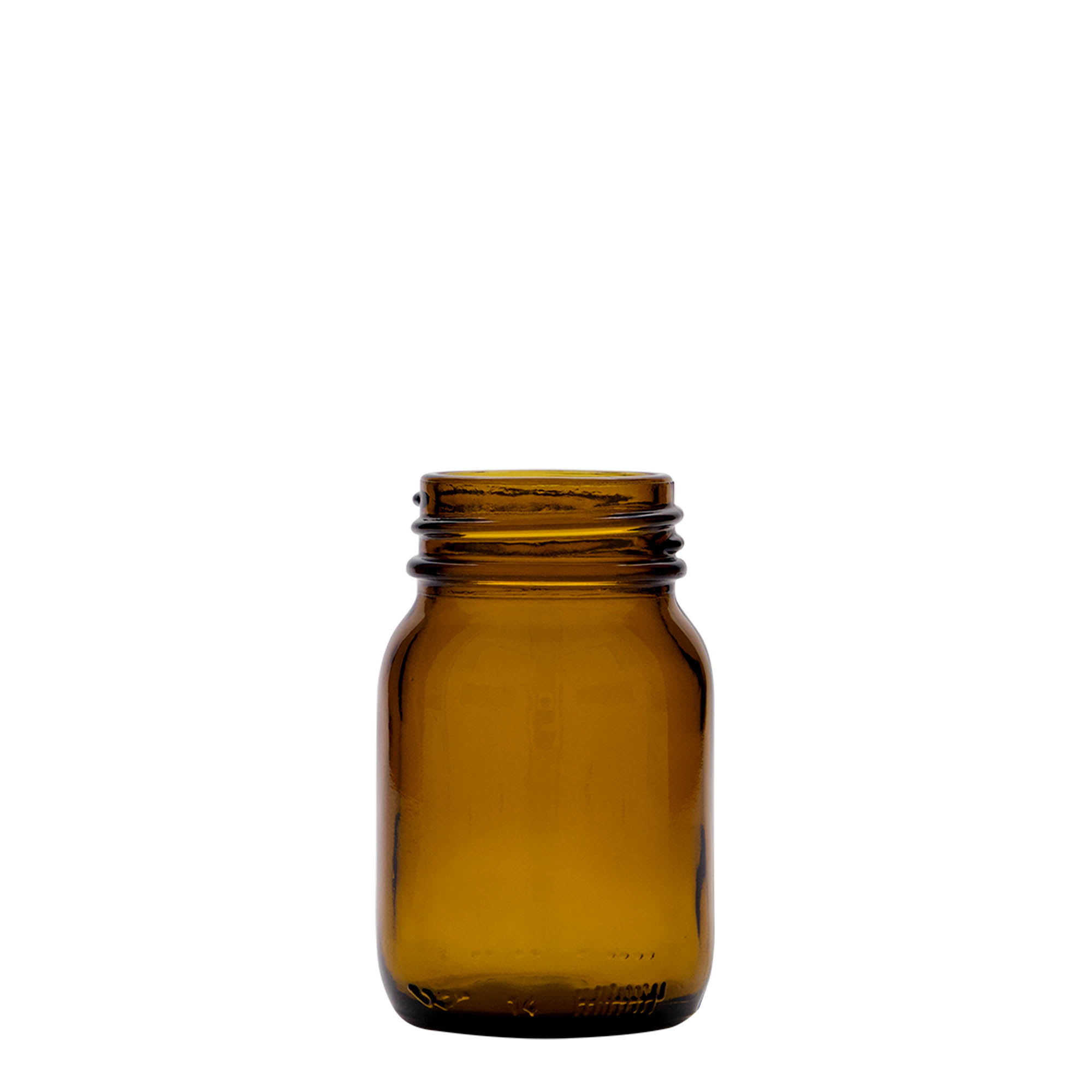 75 ml bredhalsglass, brunt, åpning: DIN 40 75 ml bredhalsglass, brunt, åpning: DIN 40