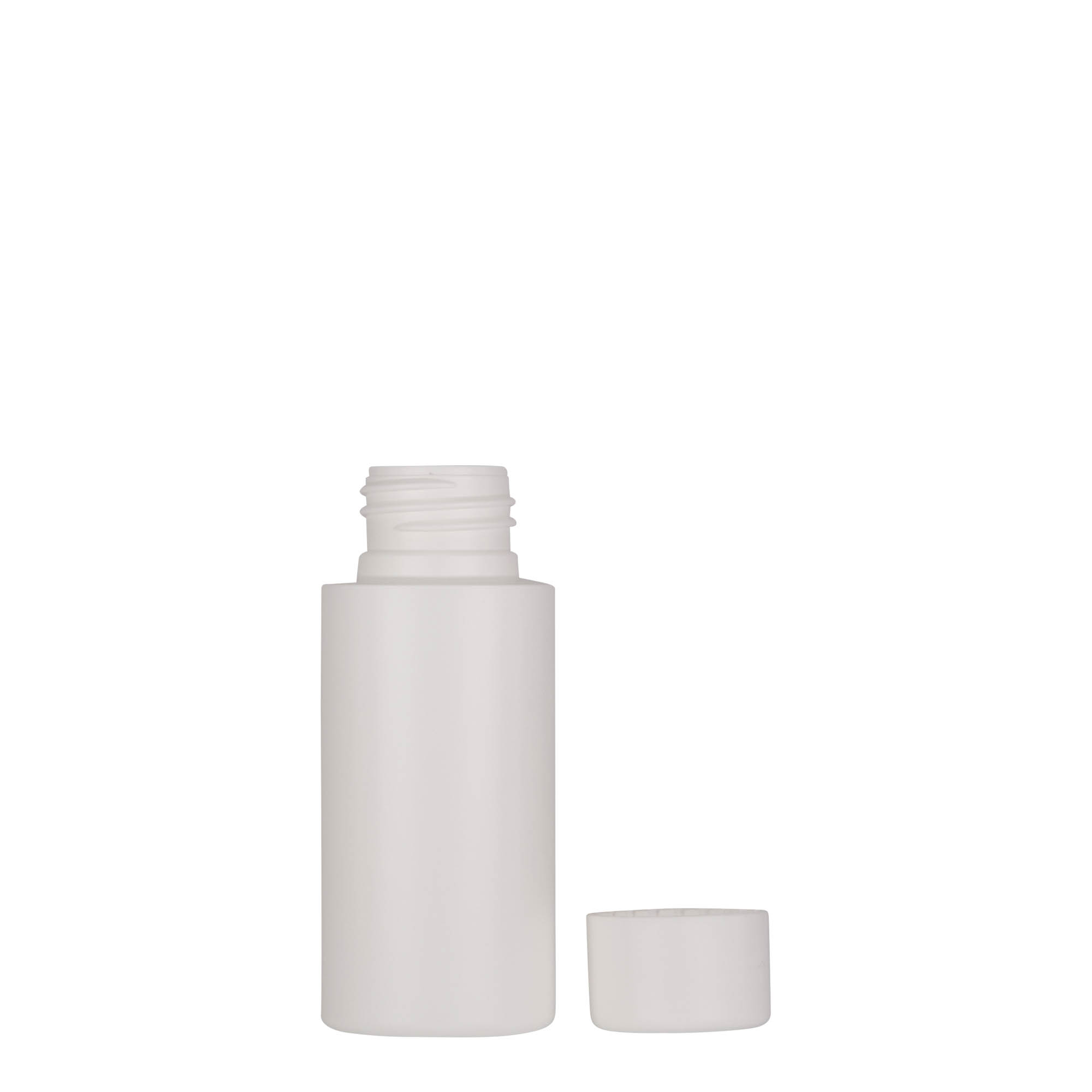 50 ml plastflaske 'Pipe', grønn HDPE, hvit, åpning: 24/410 50 ml plastflaske 'Pipe', grønn HDPE, hvit, åpning: 24/410