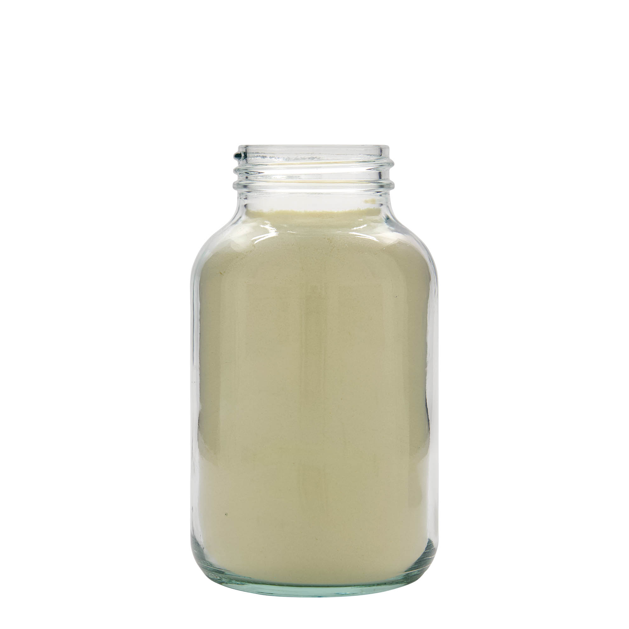 1.000 ml vidåpnet glass, åpning: DIN 68 1.000 ml vidåpnet glass, åpning: DIN 68