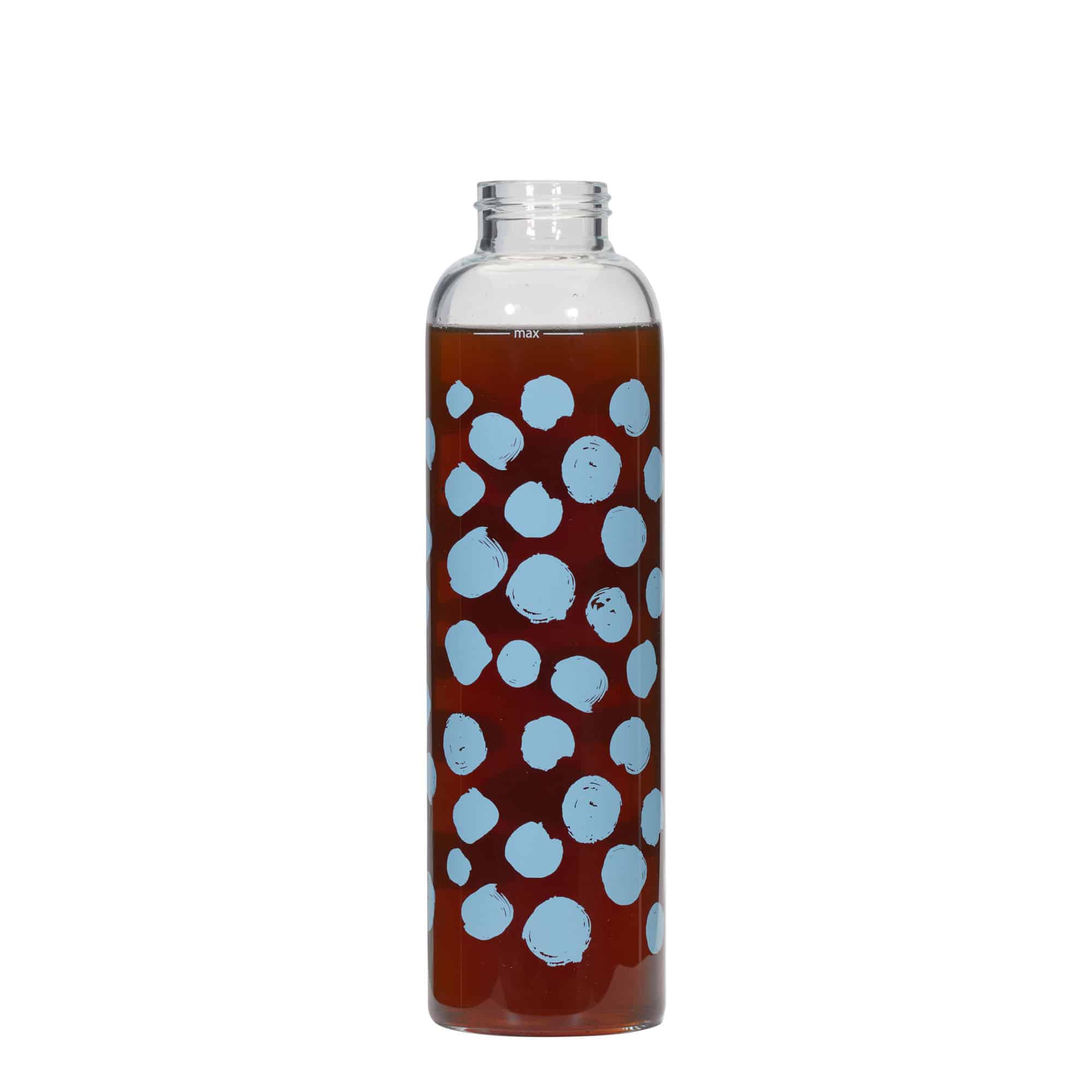 500 ml drikkeflaske "Perseus", motiv: Blå punkter, åpning: Skrulokk