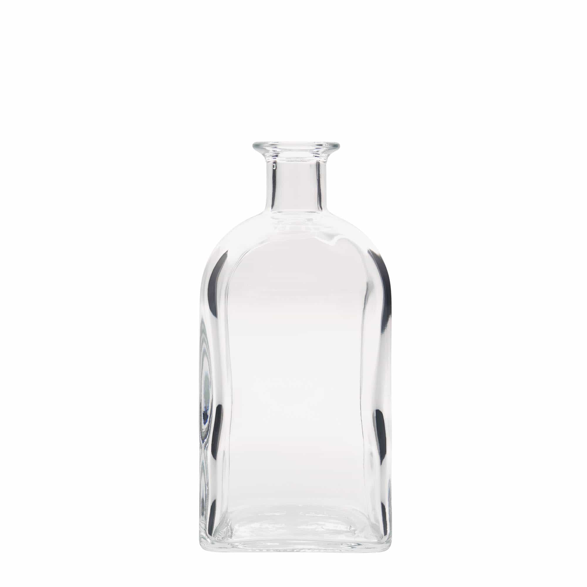 700 ml apotekerglassflaske Carré, kvadratisk, åpning: Kork 700 ml apotekerglassflaske Carré, kvadratisk, åpning: Kork