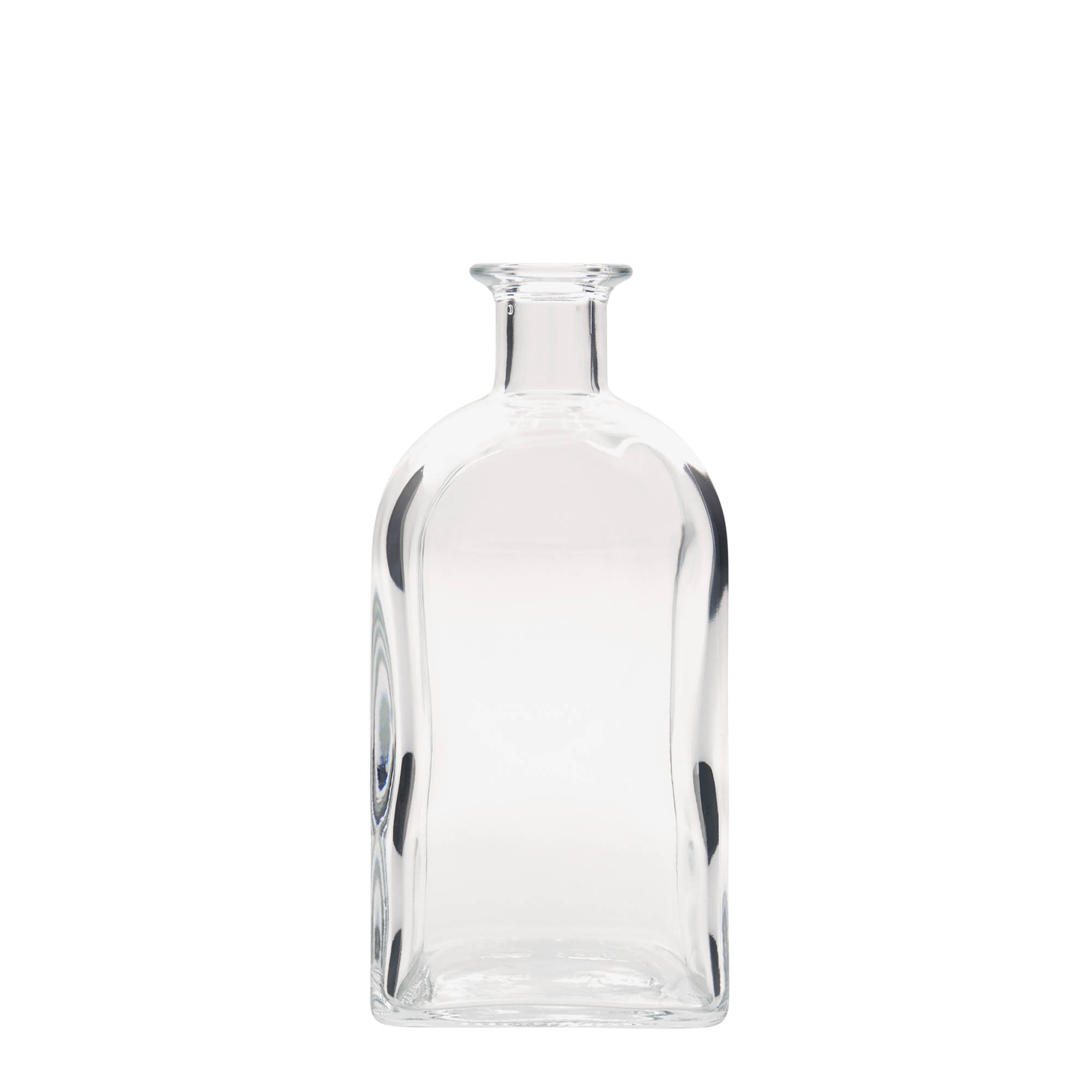 700 ml glassflaske apotek Carré, firkantet, åpning: kork 700 ml glassflaske apotek Carré, firkantet, åpning: kork