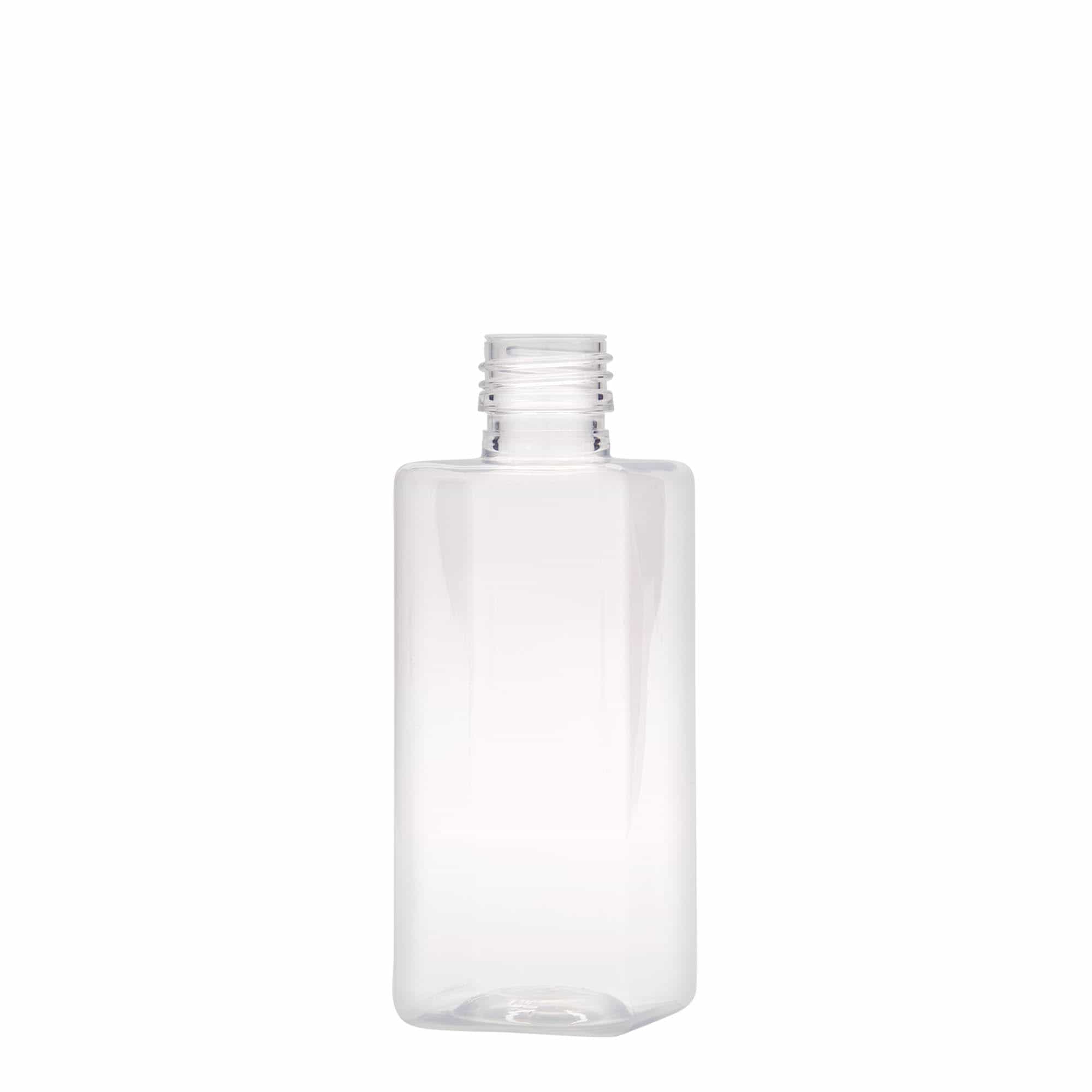 250 ml PET-flaske "Karl", kvadratisk, plast, åpning: PP 28