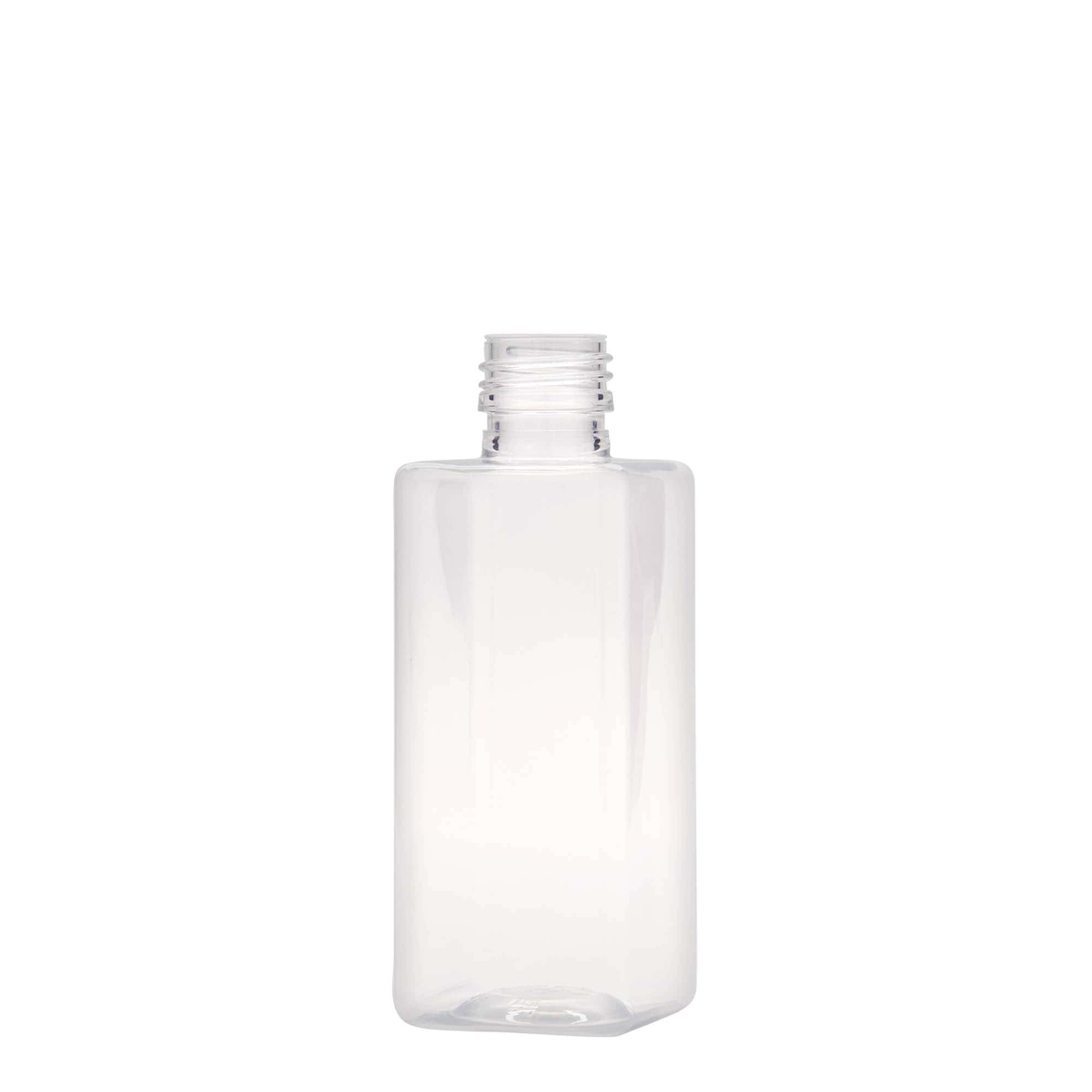 250 ml PET-flaske 'Karl', firkantet, plast, åpning: PP 28