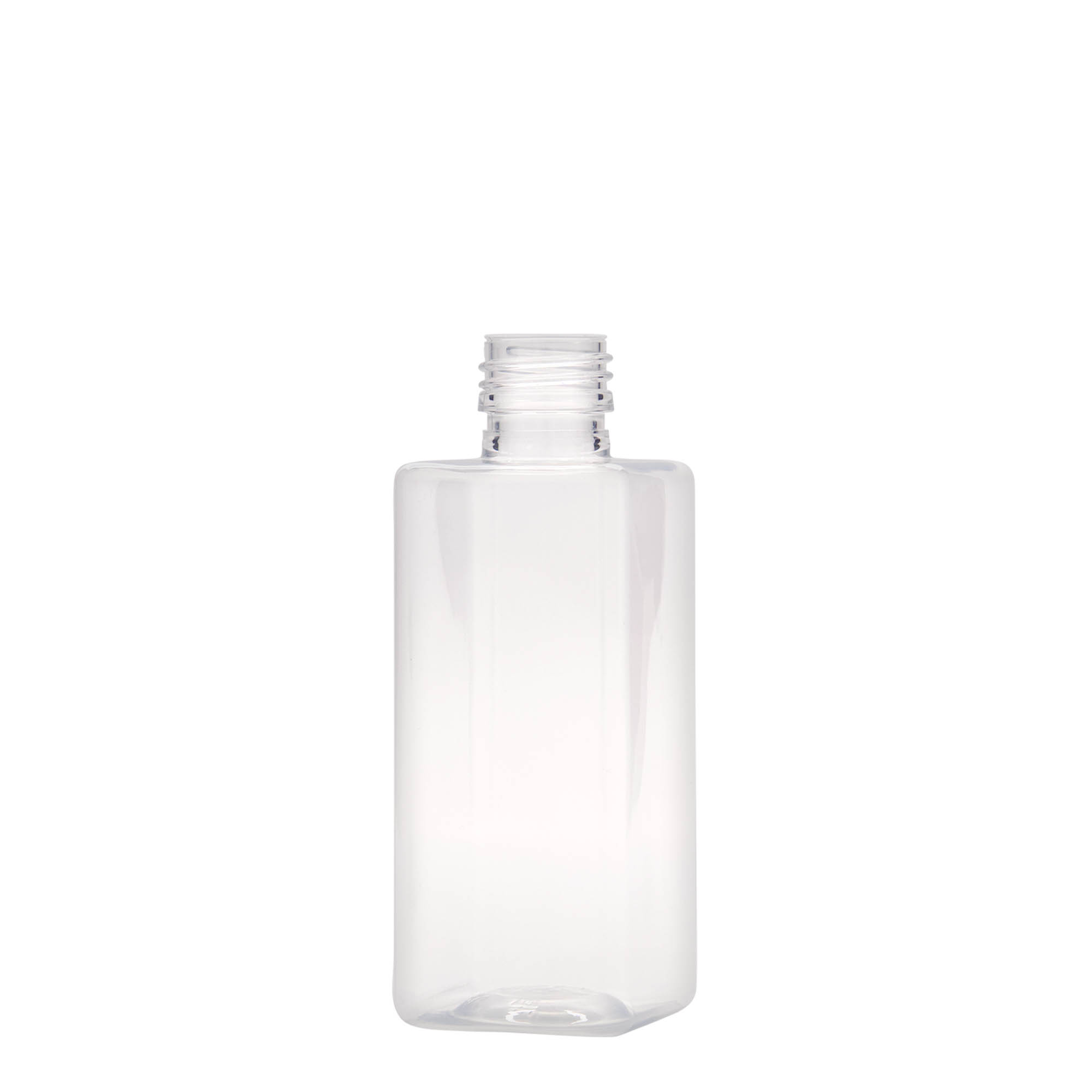 250 ml PET-flaske 'Karl', firkantet, plast, åpning: PP 28 250 ml PET-flaske 'Karl', firkantet, plast, åpning: PP 28