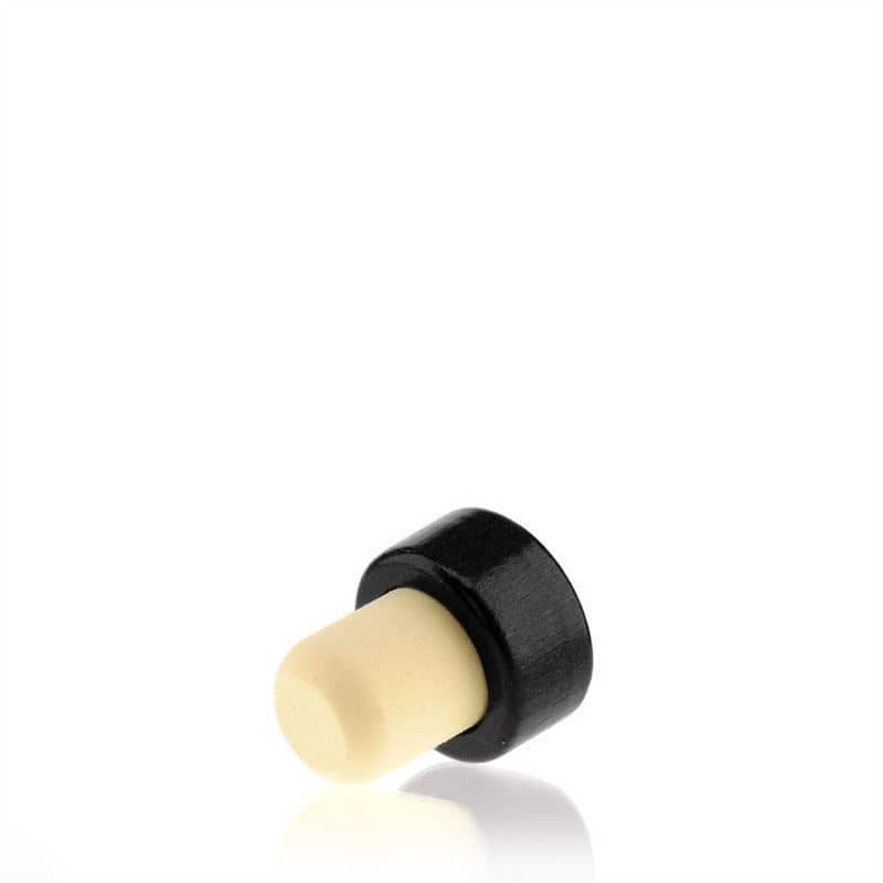 Gripekork 19 mm, tre, svart, for åpning: Kork