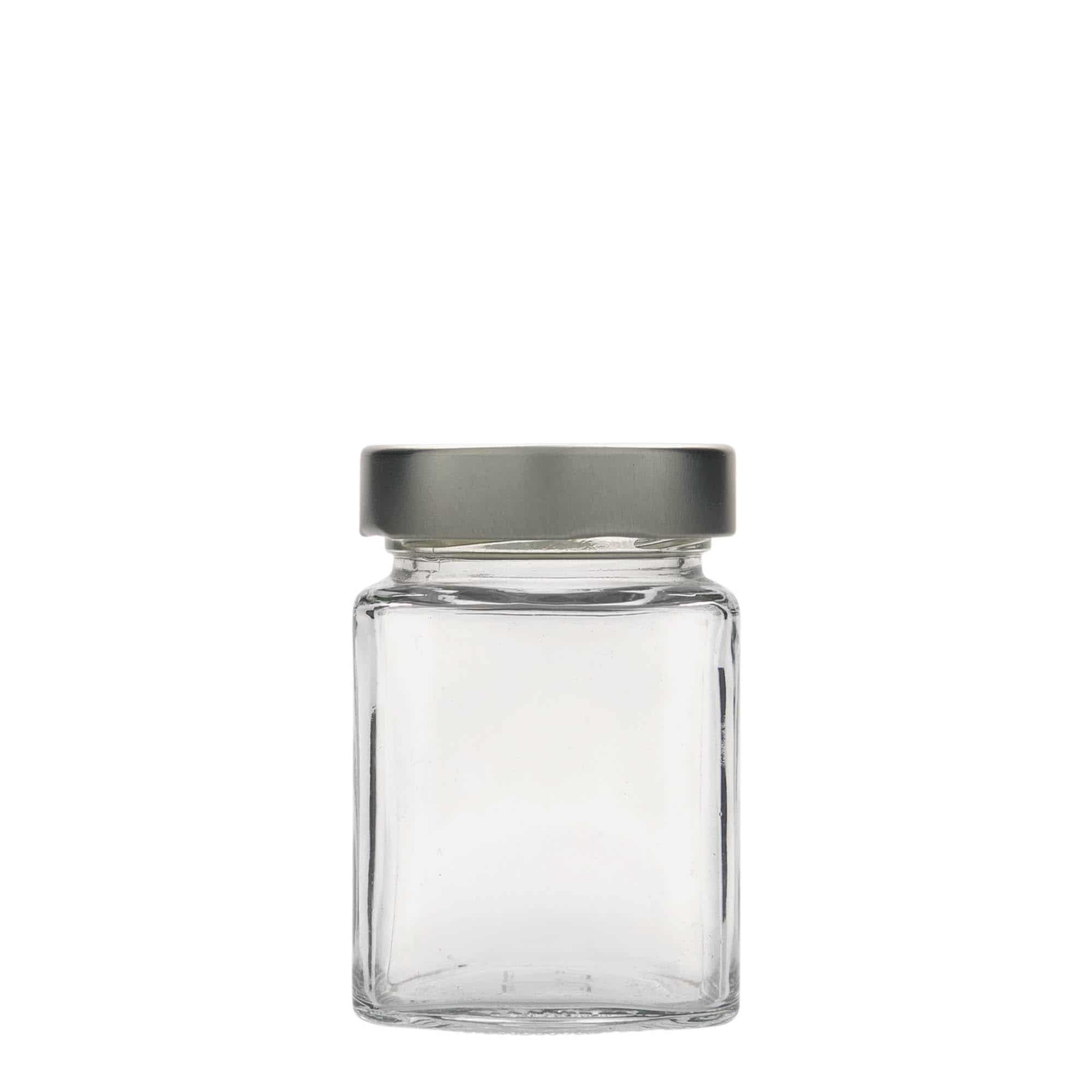 212 ml firkantglass "Funny", åpning: Deep-Twist-Off (DTO 58)