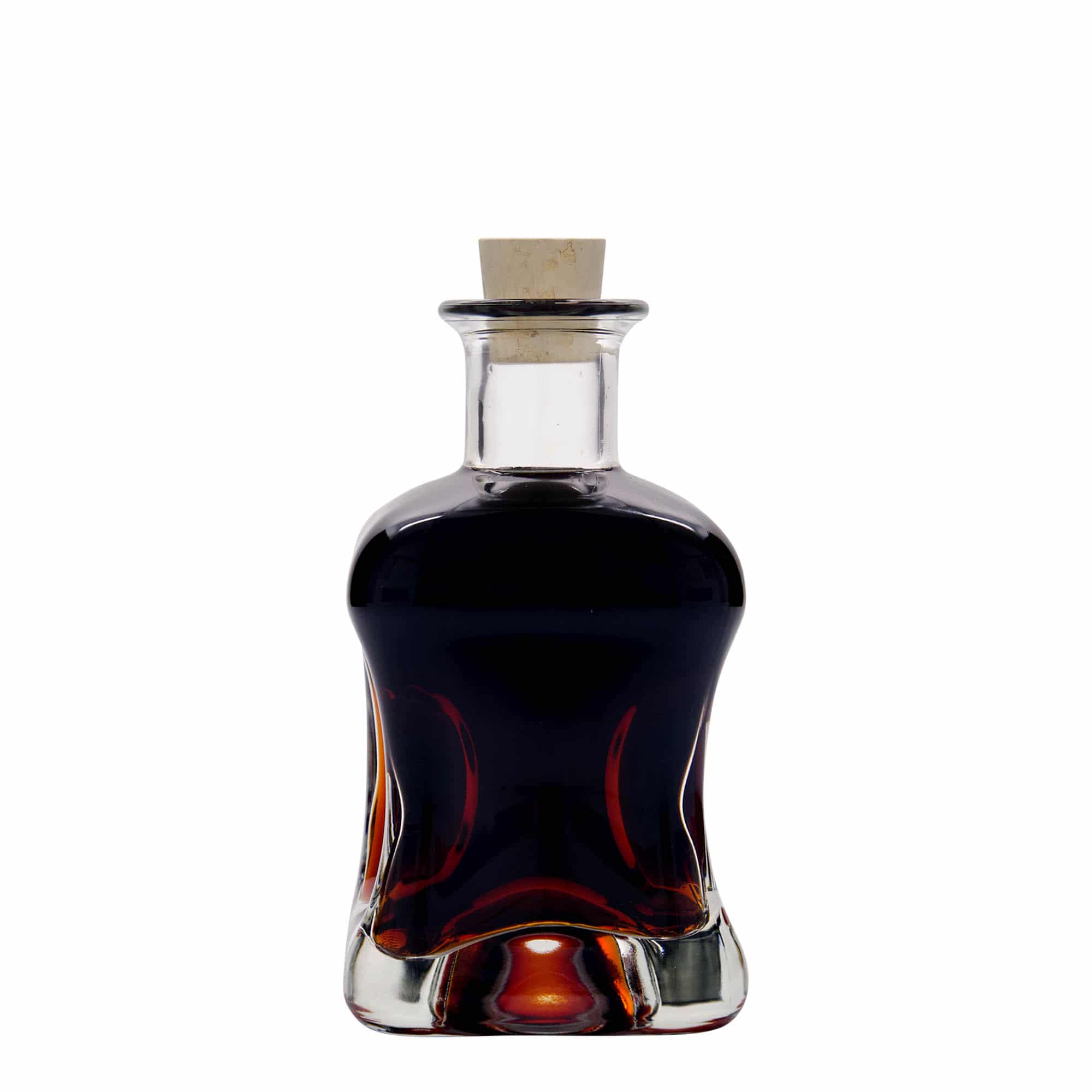 350 ml glassflaske "Dublin", kvadratisk, åpning: Kork