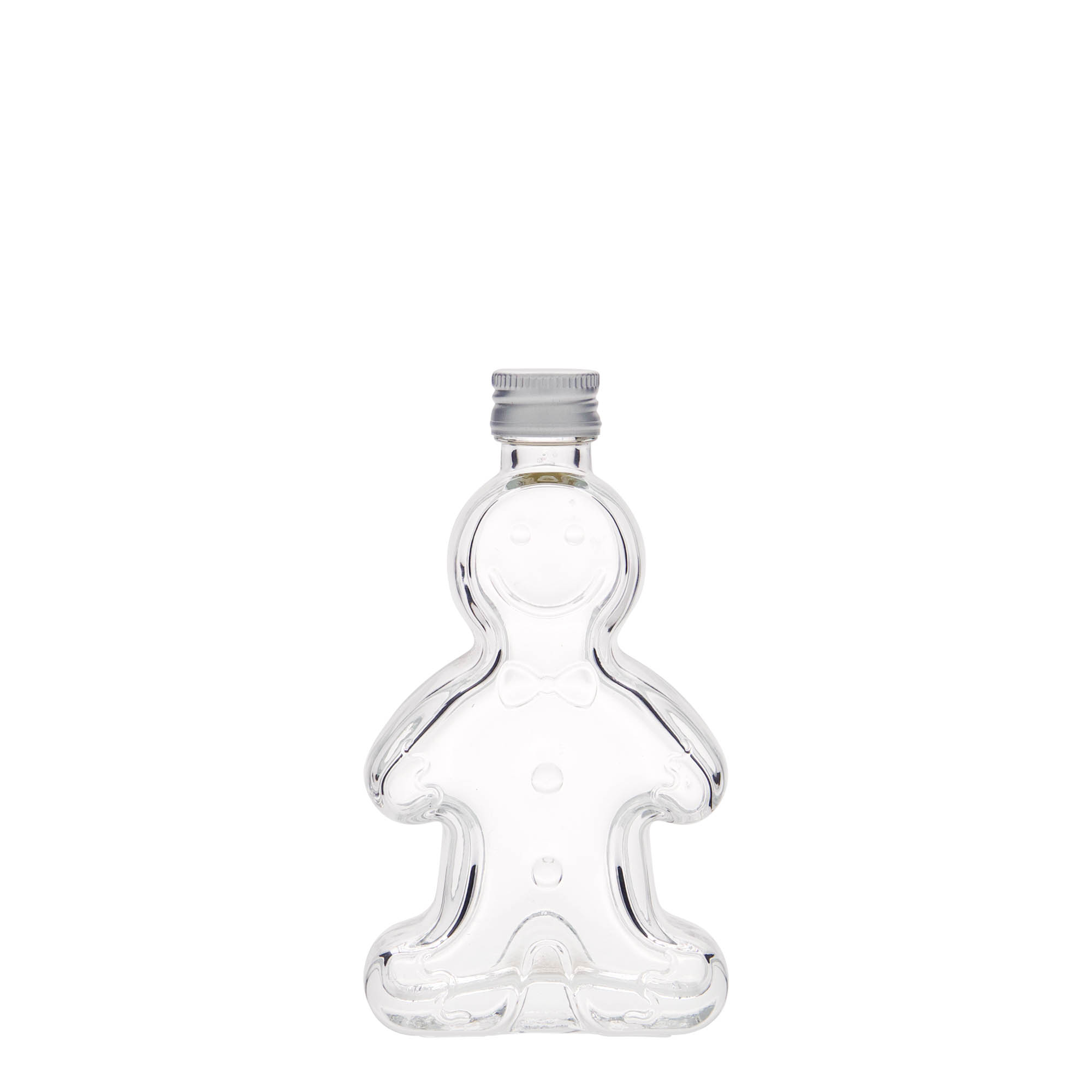 50 ml glassflaske 'Pepperkakemann', åpning: PP 18