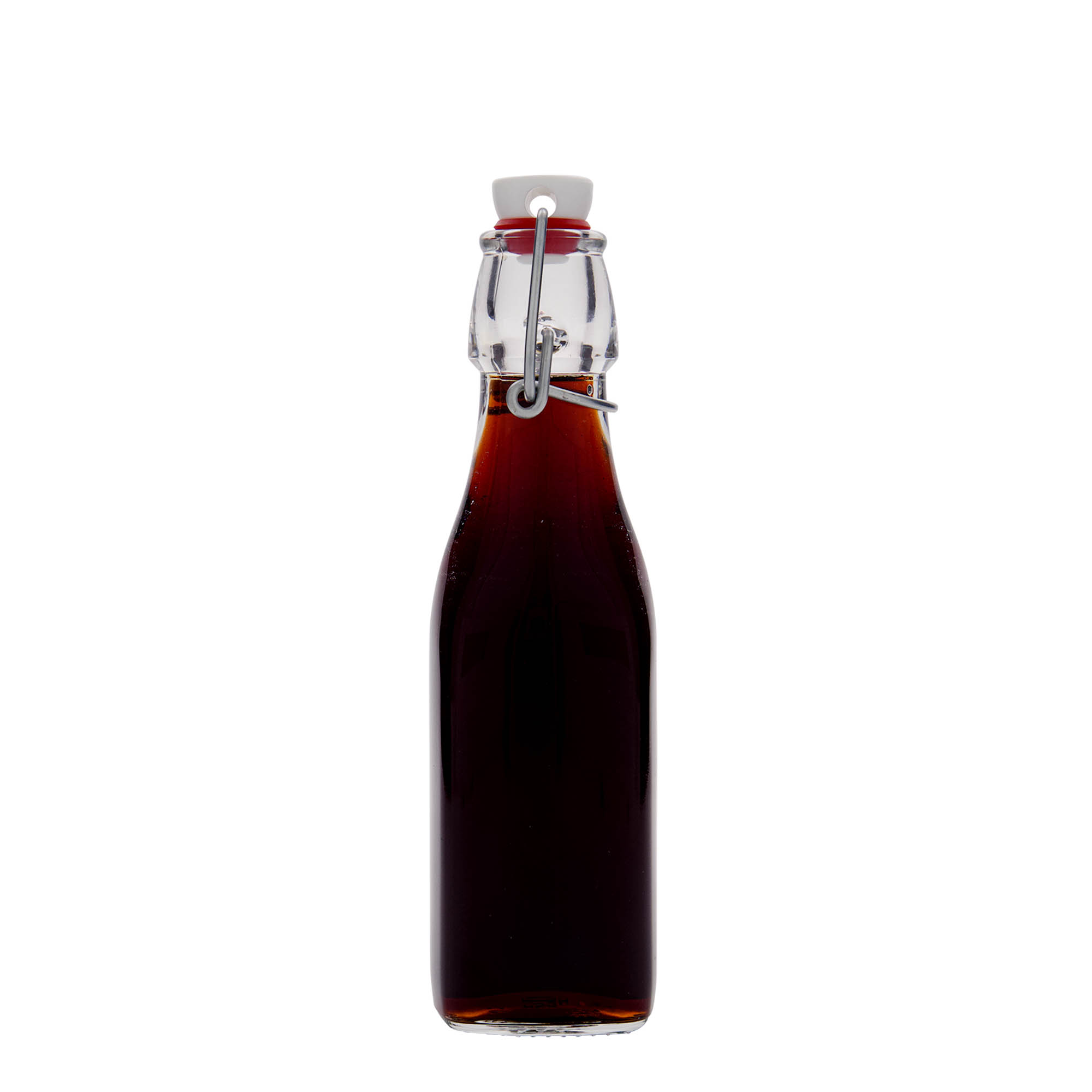 250 ml glassflaske 'Swing, firkantet, åpning: klafflås 250 ml glassflaske 'Swing, firkantet, åpning: klafflås