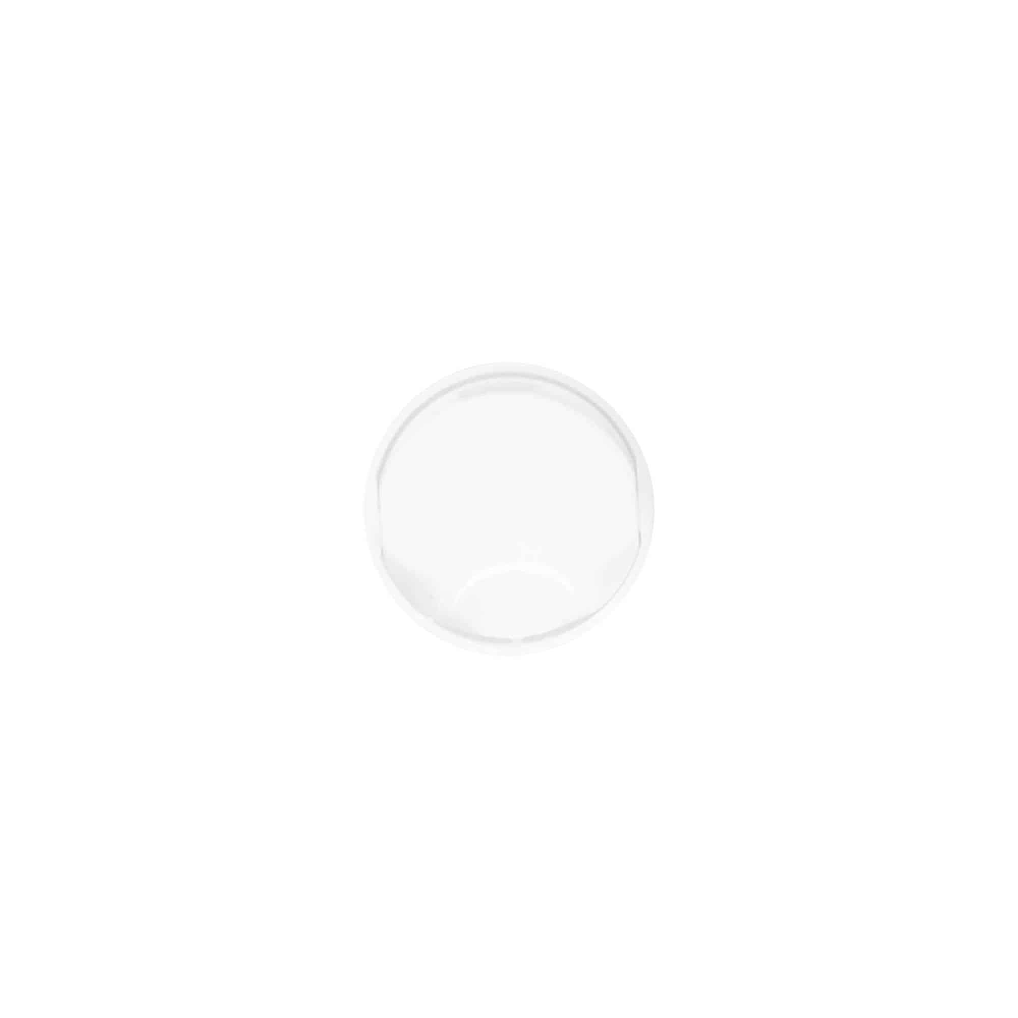 Skrulokk Disc Top, PP-plast, hvit, for åpning: 20/410