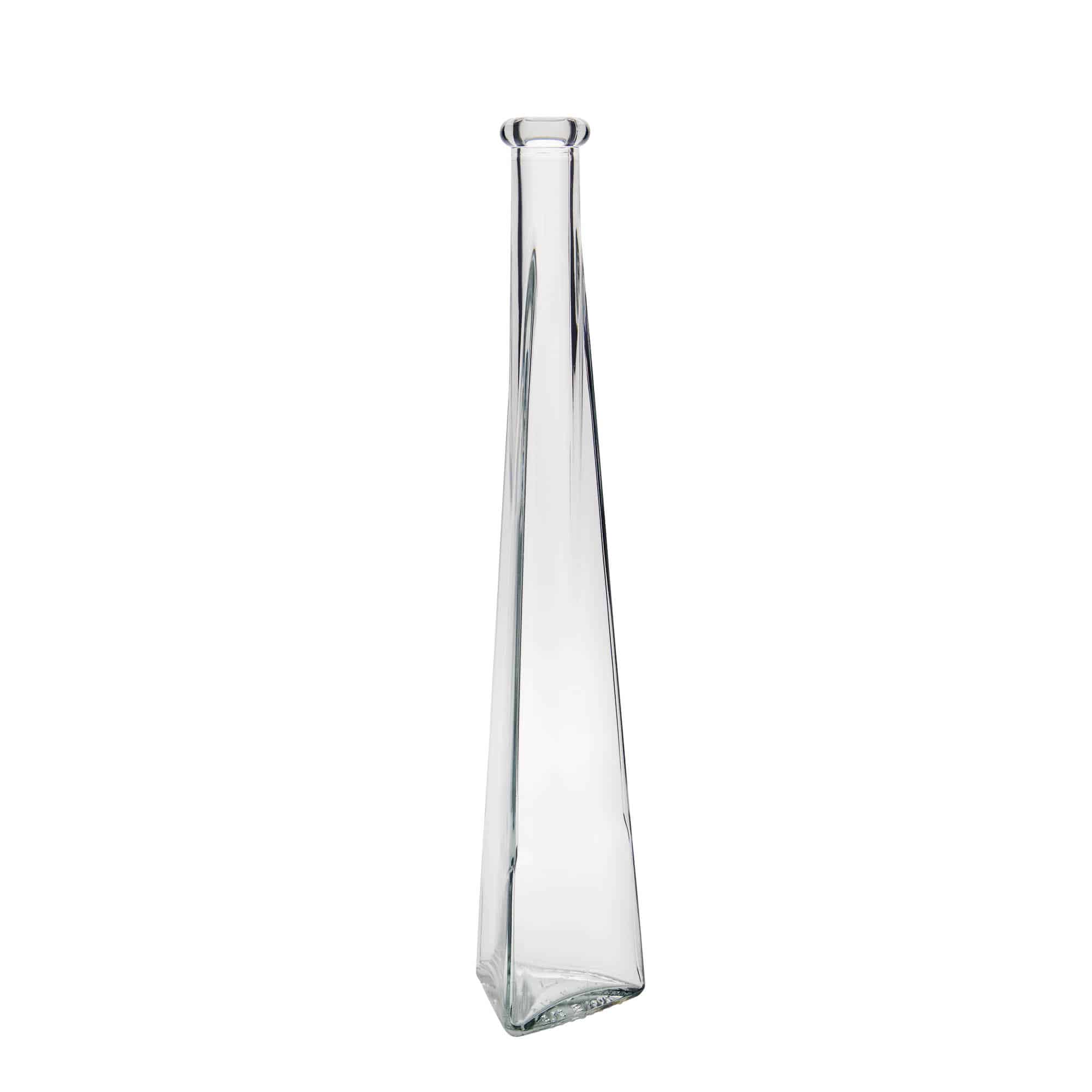 200 ml glassflaske 'Dama Triangolore', trekantet, åpning: kork