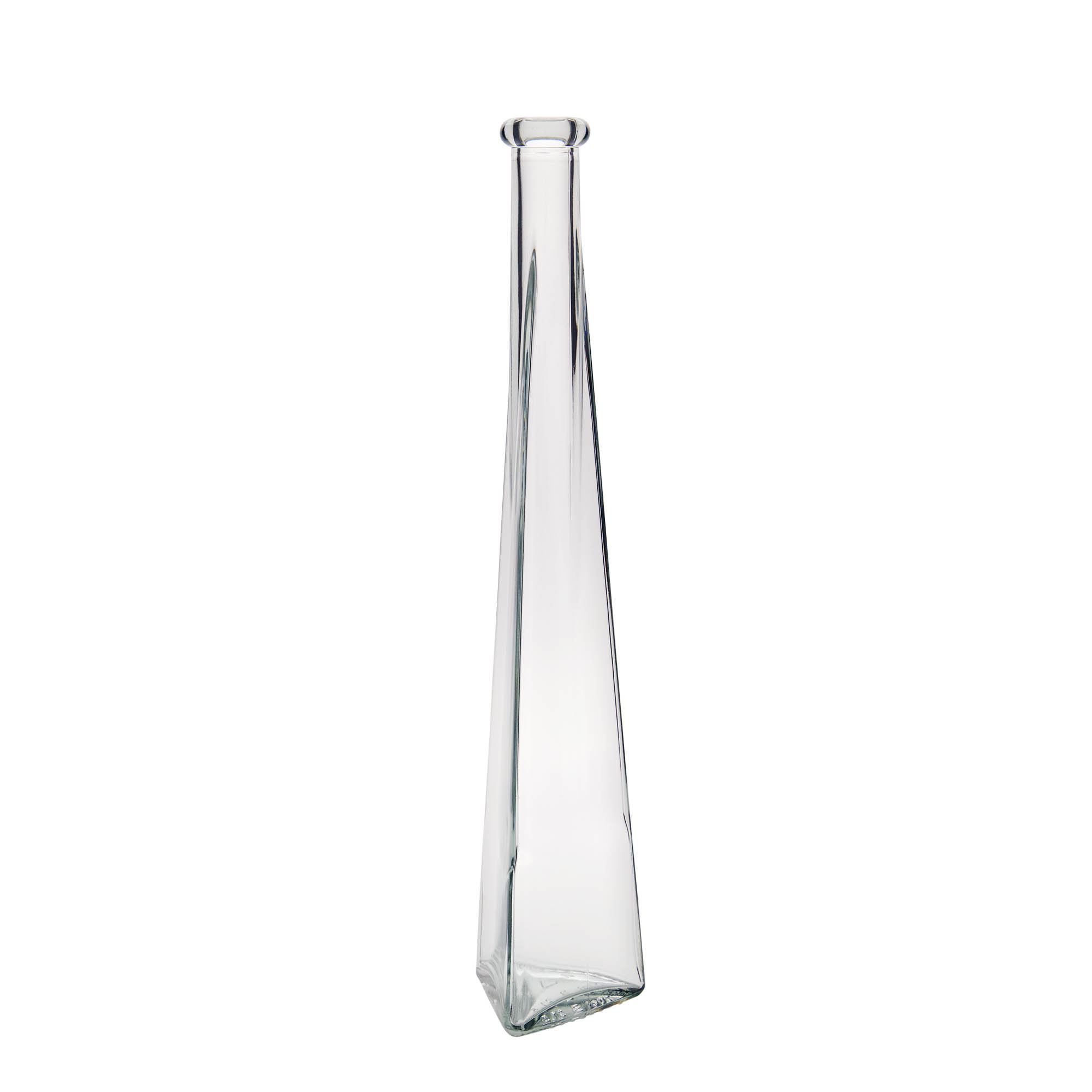 200 ml glassflaske 'Dama Triangolore', trekantet, åpning: kork