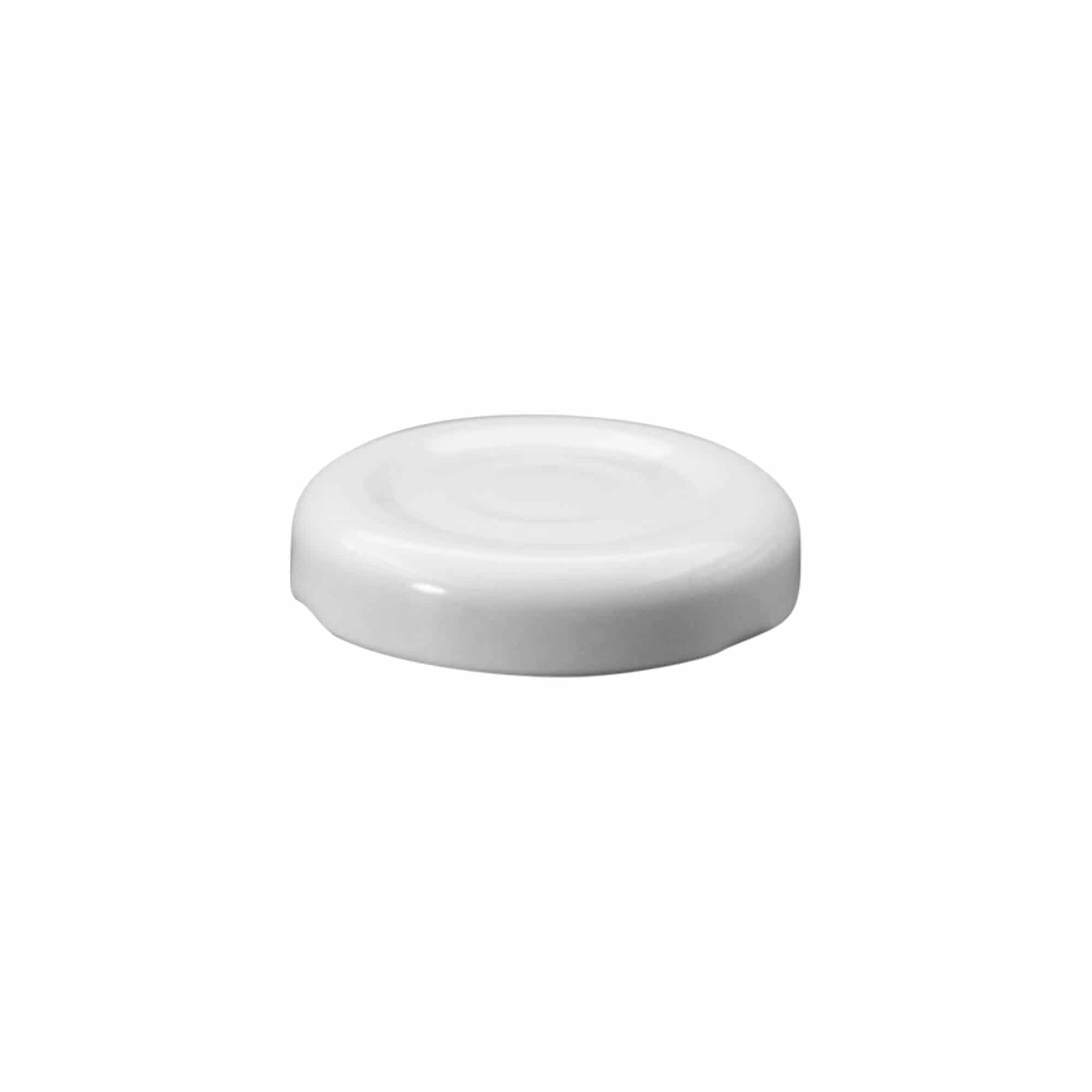 Twist-Off-lokk, hvit blikkplate, hvit, for åpning: TO 38