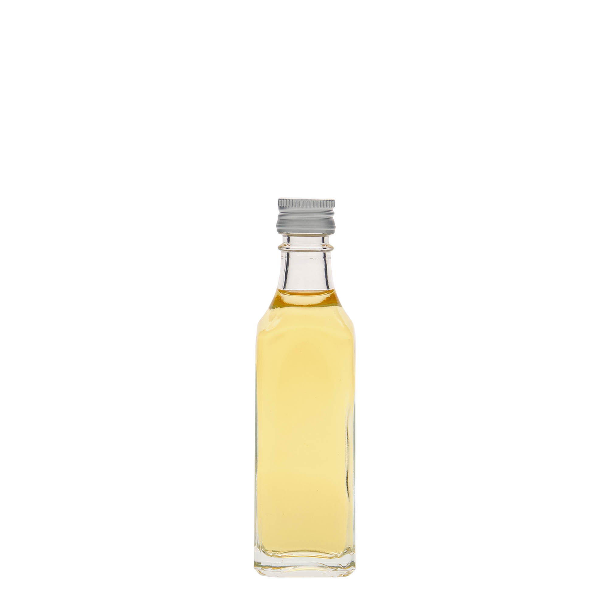 50 ml glassflaske 'Siena', firkantet, åpning: PP 18