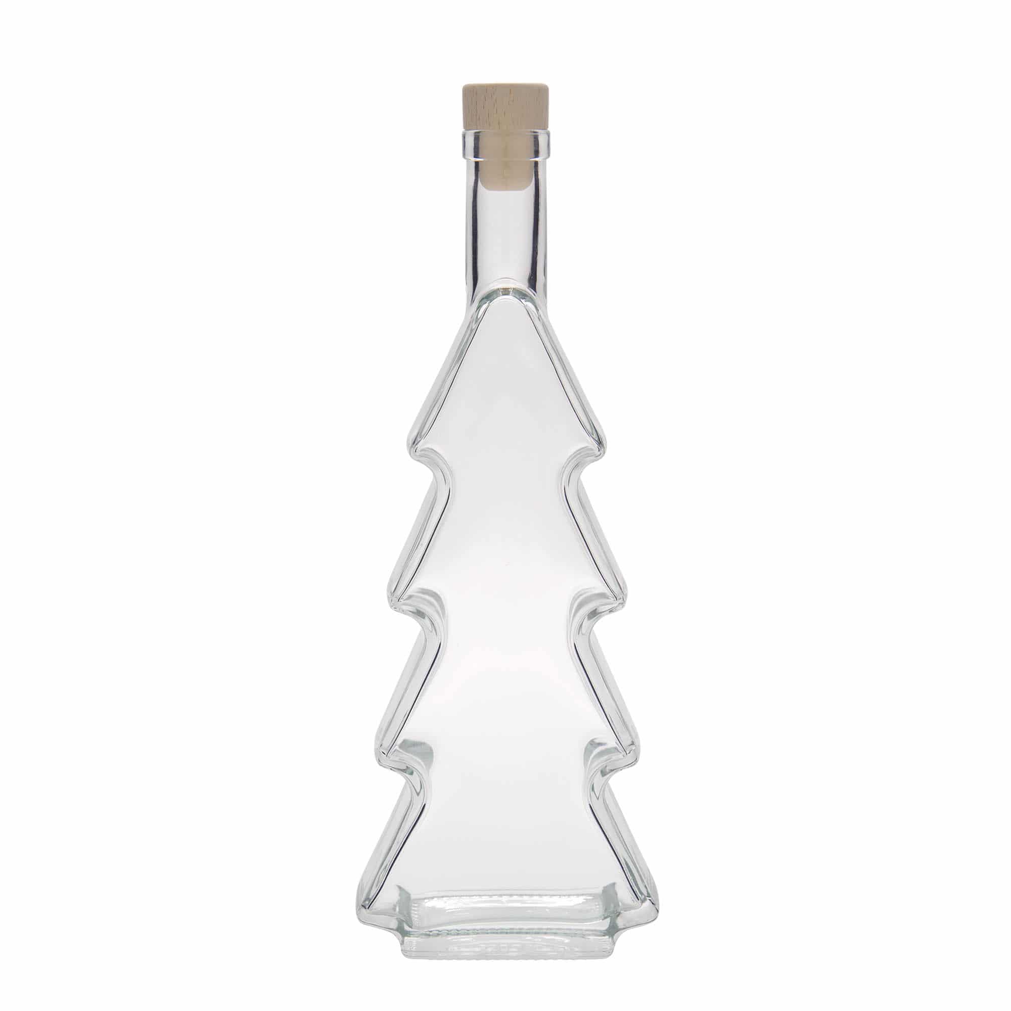 500 ml glassflaske "Juletre", åpning: Kork