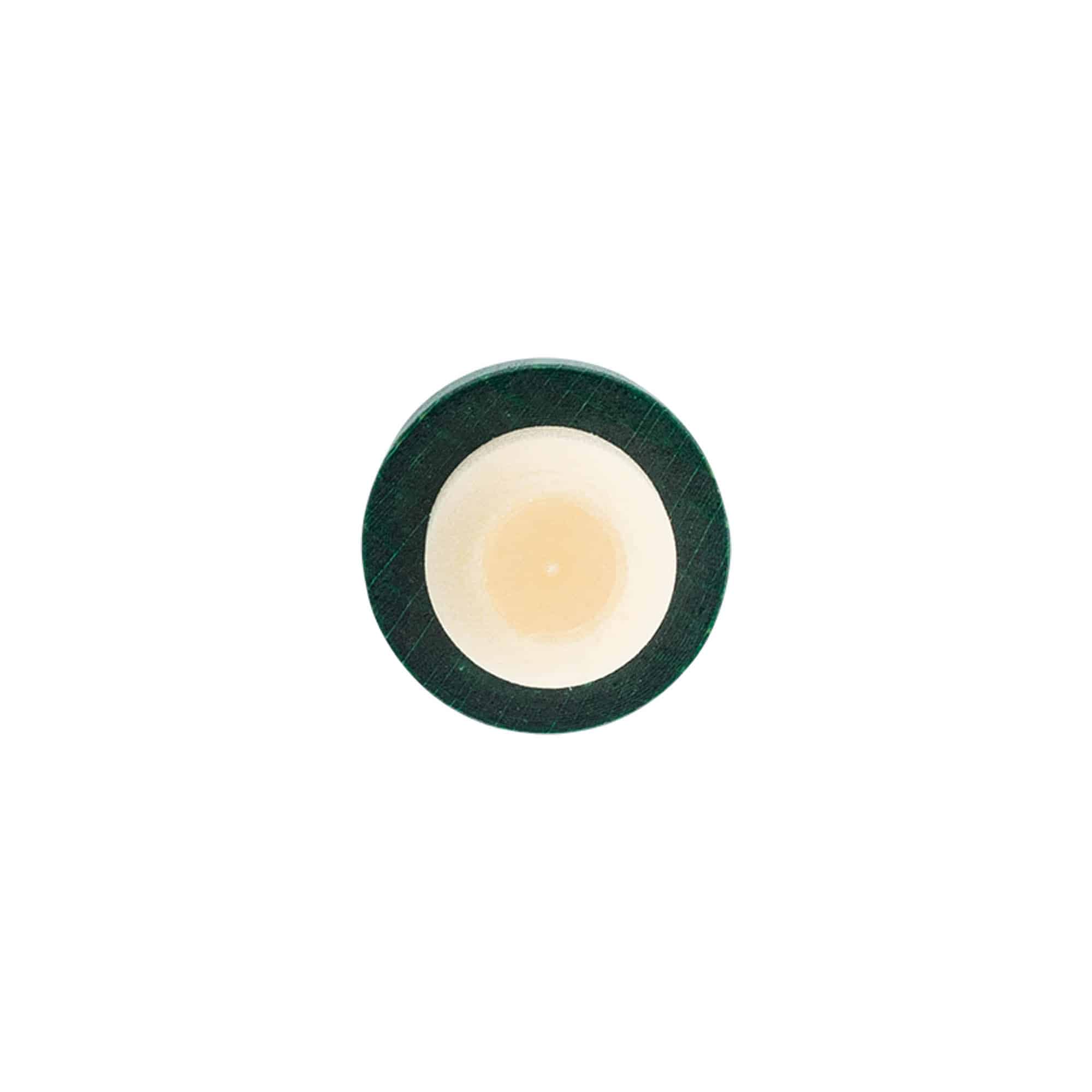 Gripekork 19 mm, tre, grønn, for åpning: Kork