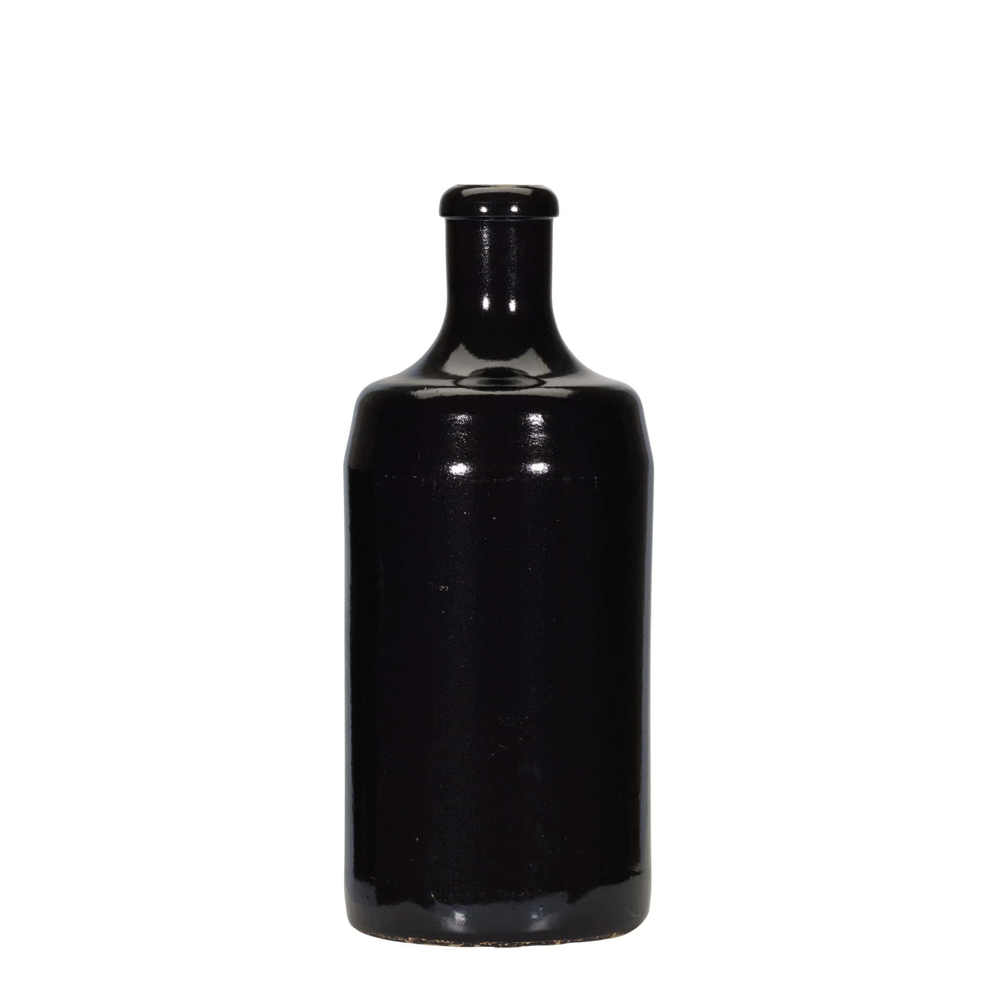 700 ml leirkrus "Calvados", steintøy, svart, åpning: Kork 700 ml leirkrus "Calvados", steintøy, svart, åpning: Kork